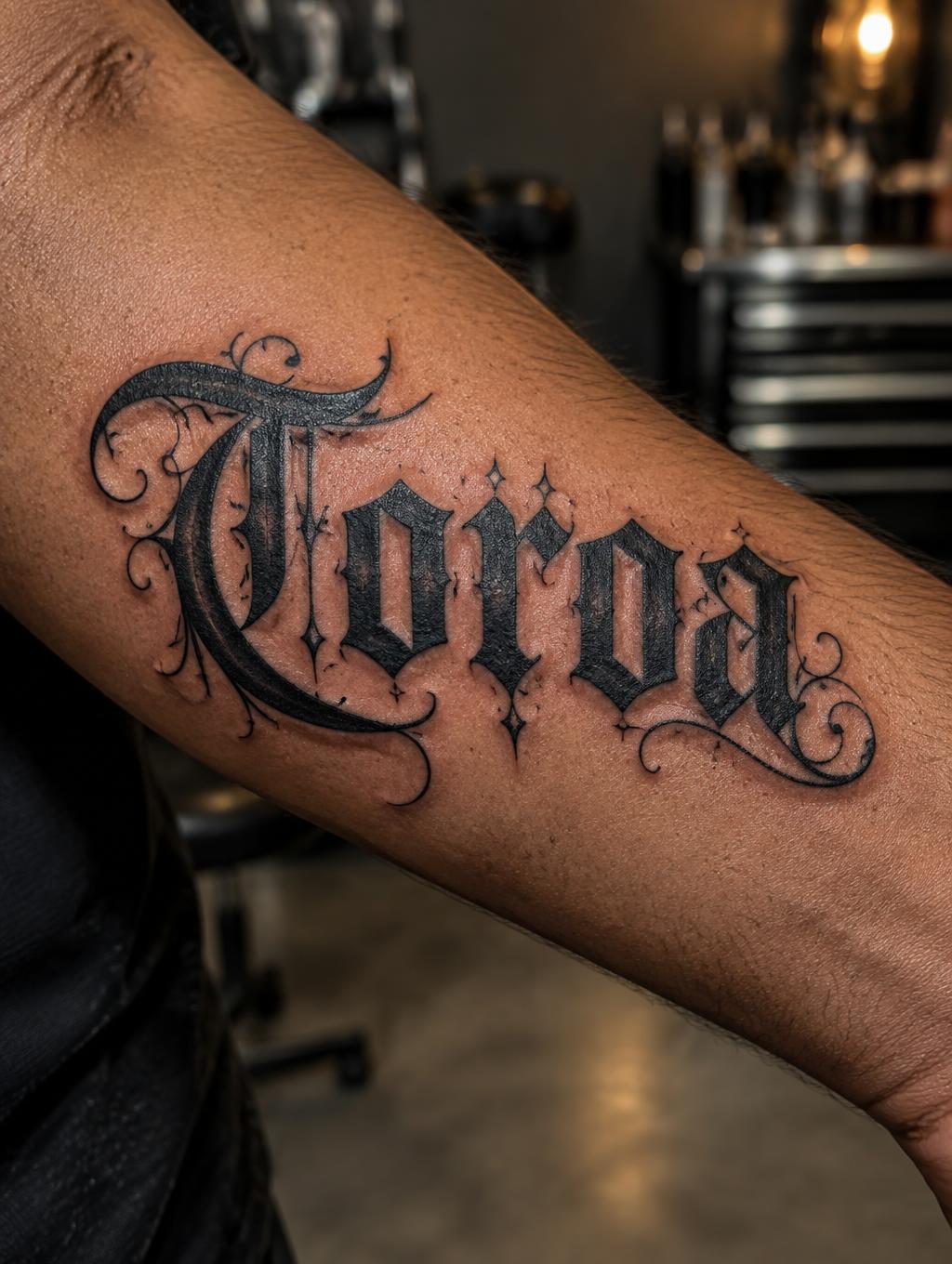 "Toroa" — Tattoo | AI Text Effect Generator