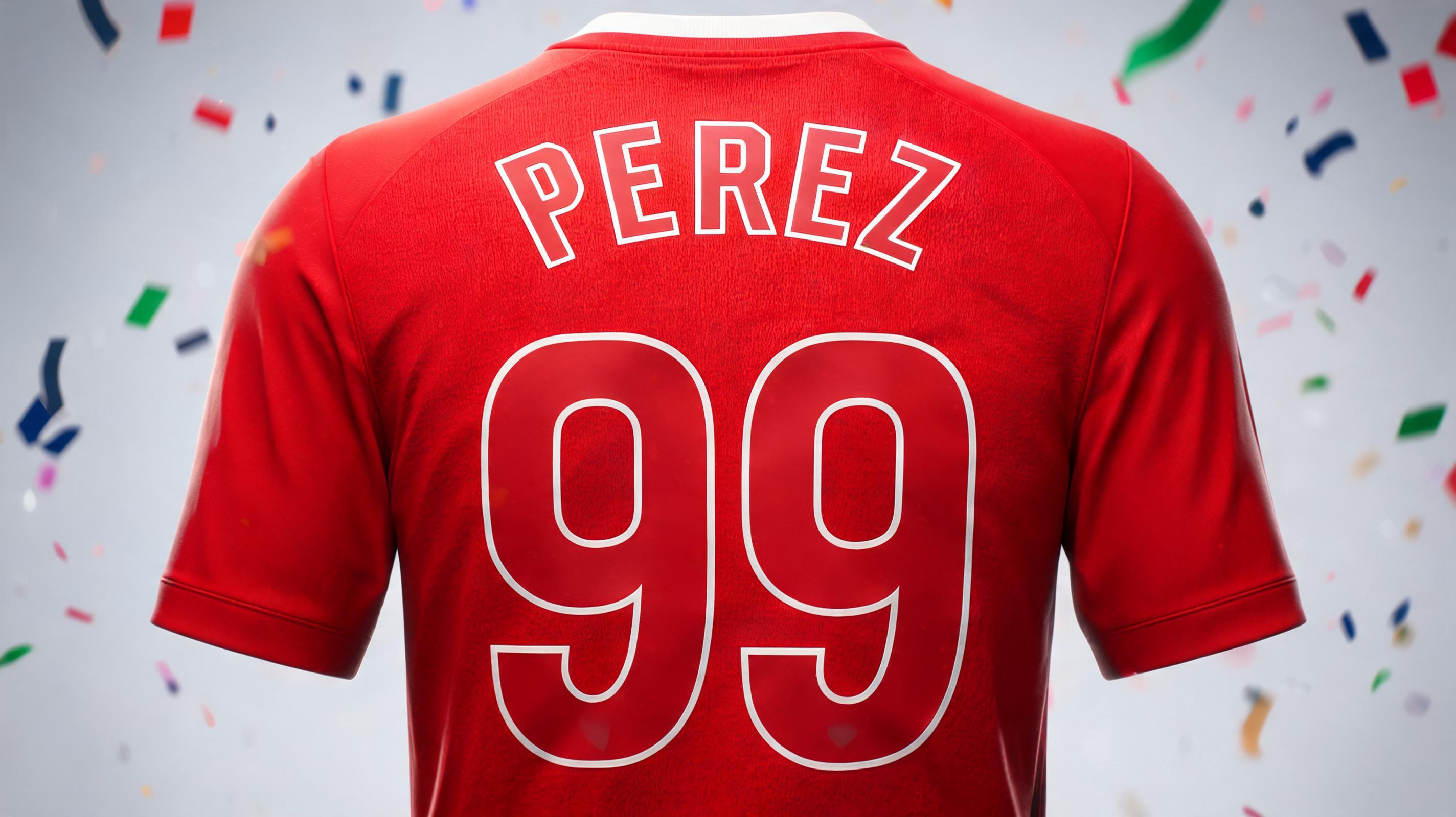 "PEREZ
99" — Sports Football | AI Text Effect Generator