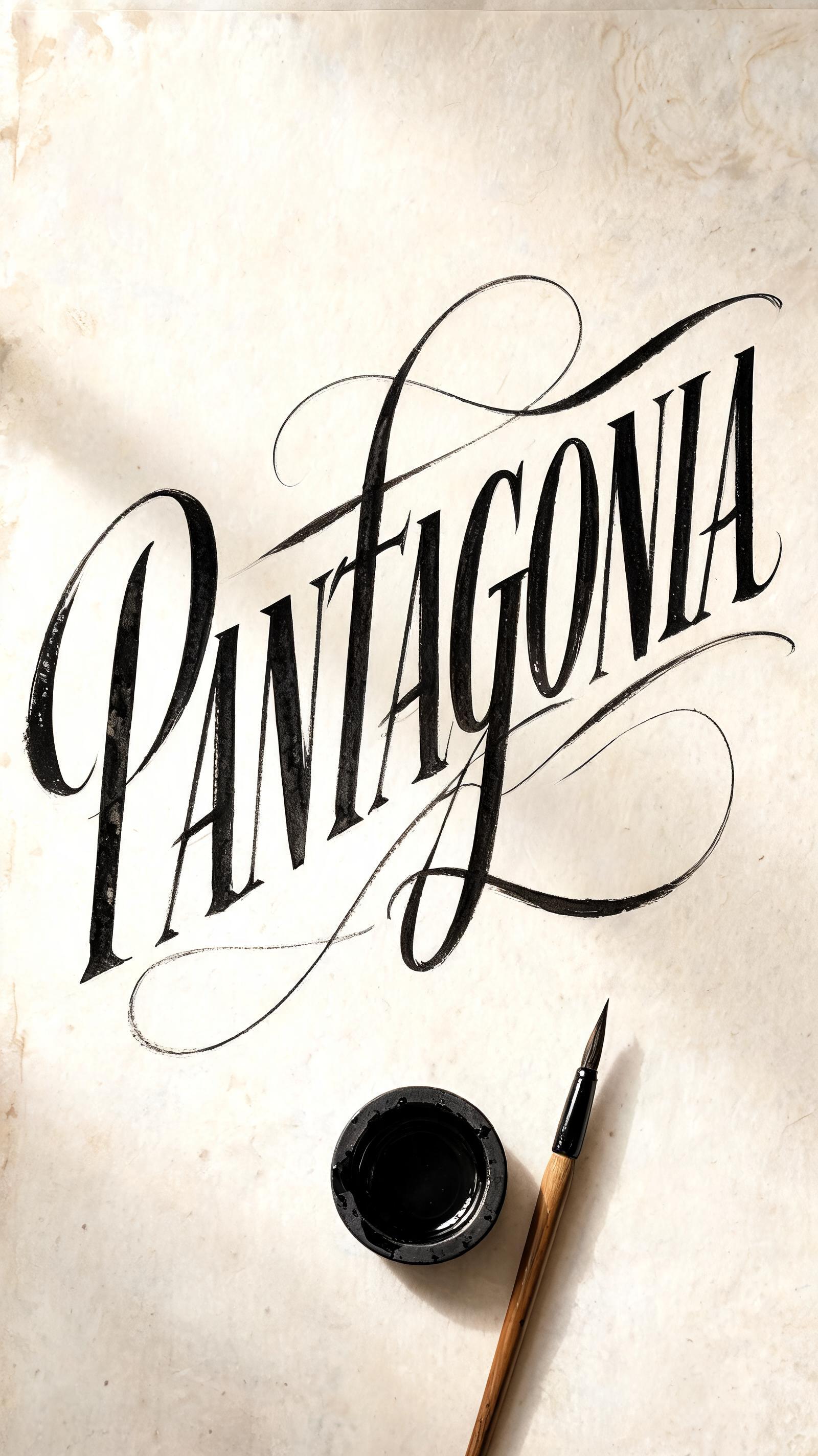 "Pantagonia" — Brush Stroke | AI Text Effect Generator