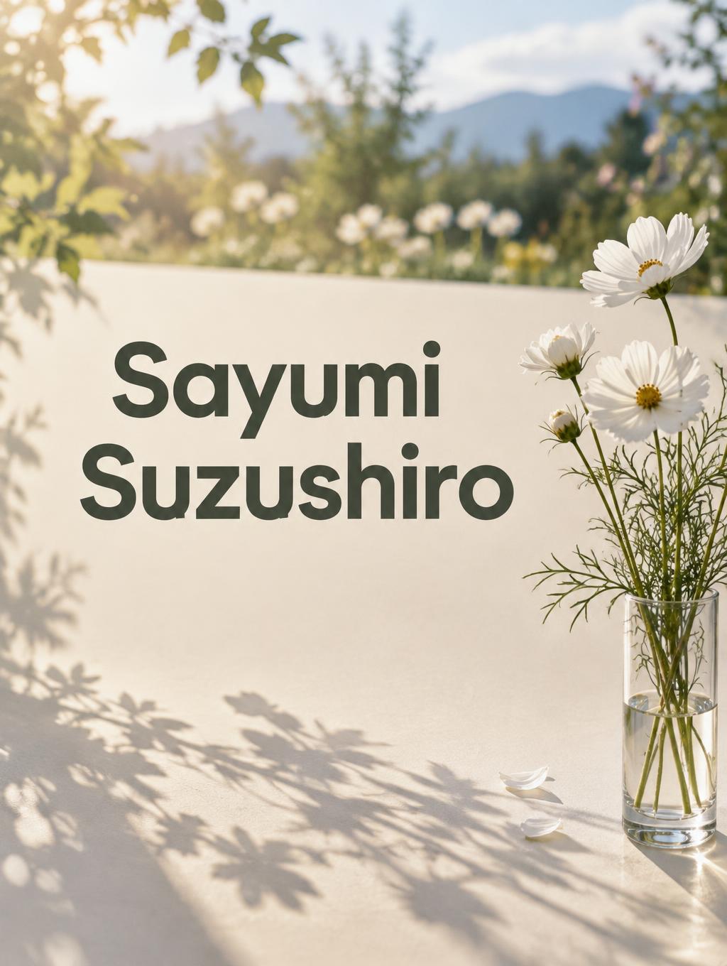 "Sayumi Suzushiro" —  | AI Text Effect Generator