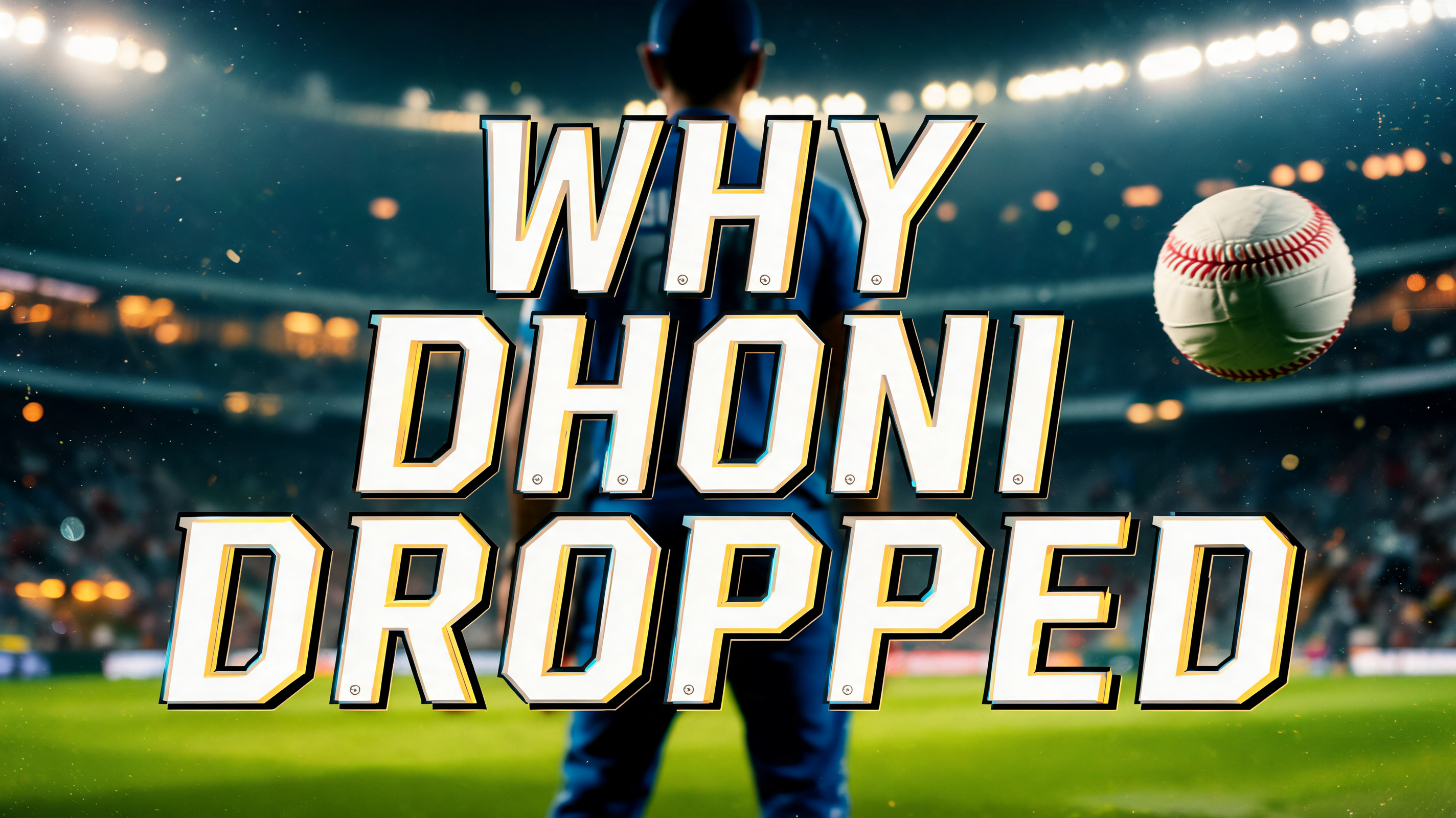 "WHY DHONI DROPPED" — Cinematic Youtube Creator | AI Text Effect Generator