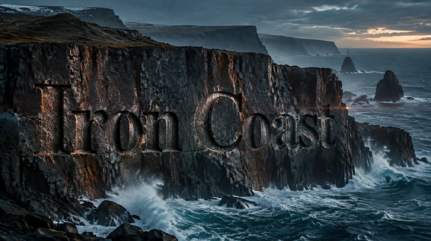 "Iron Coast" — Cinematic Netflix | AI Text Effect Generator