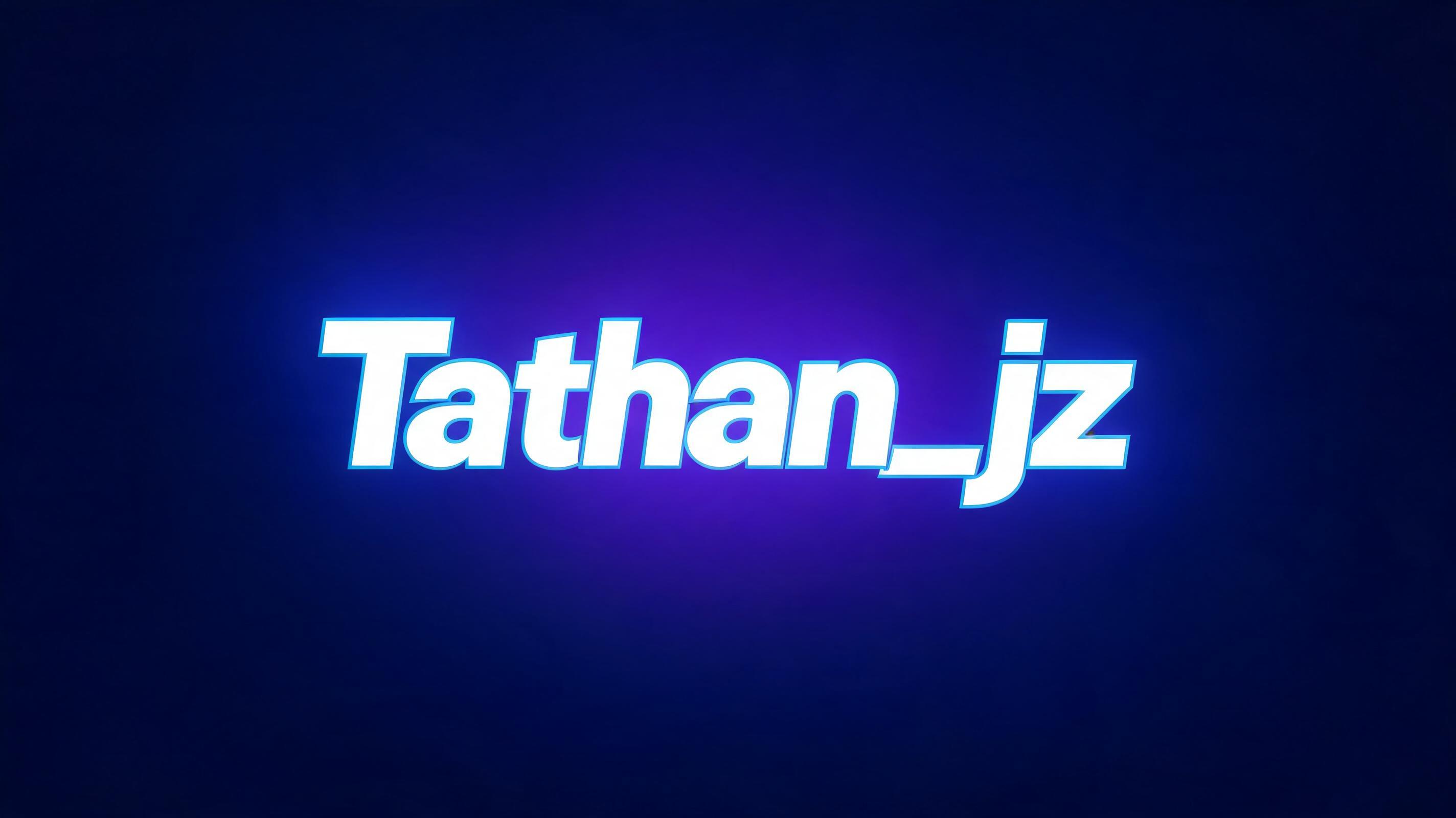 "Tathan_jz" — Gothic text effect