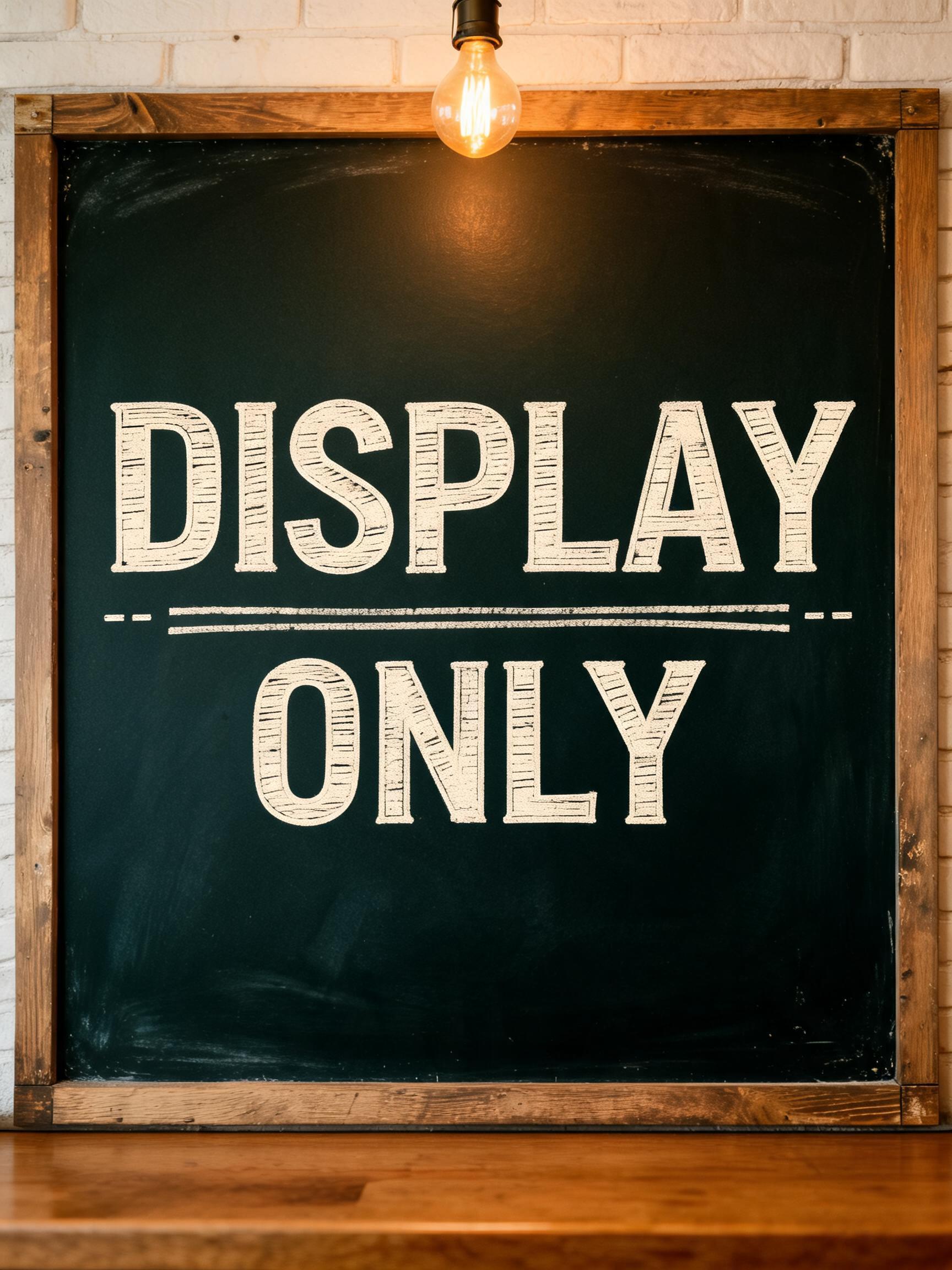 "Display 
  Only" — Chalk | AI Text Effect Generator