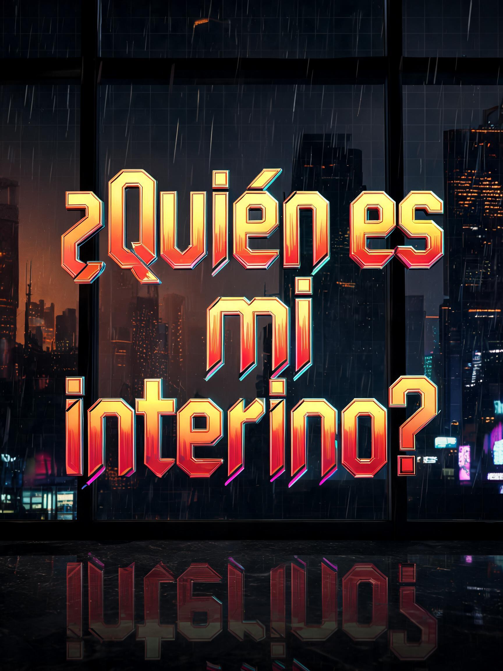 "¿Quién es mi interino?" — Cyberpunk 2077 | AI Text Effect Generator