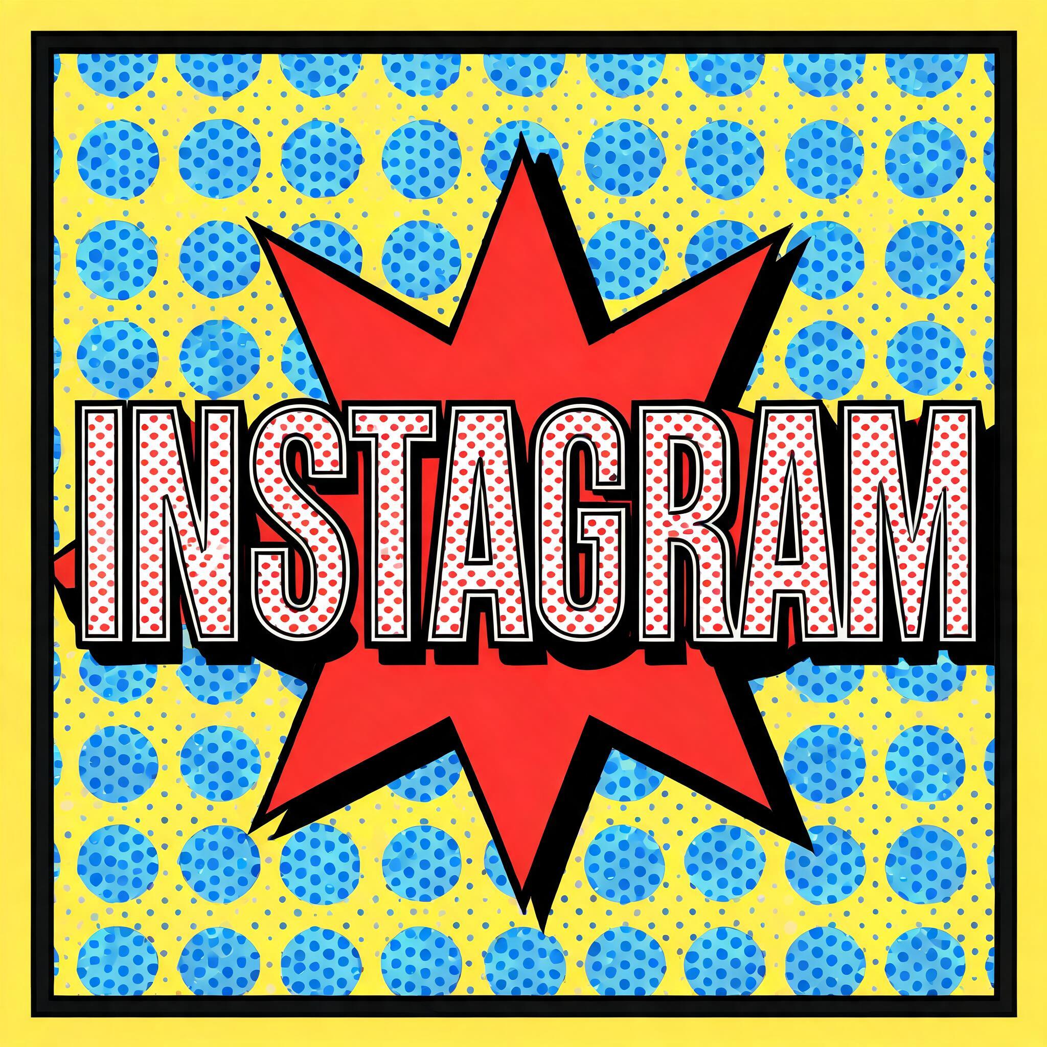 "INSTAGRAM" — Pop Art | AI Text Effect Generator