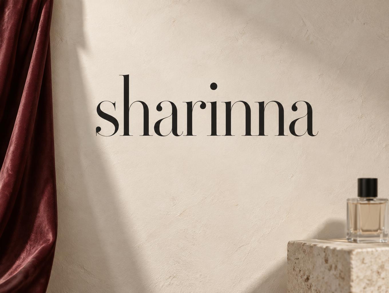 "sharinna" —  | AI Text Effect Generator