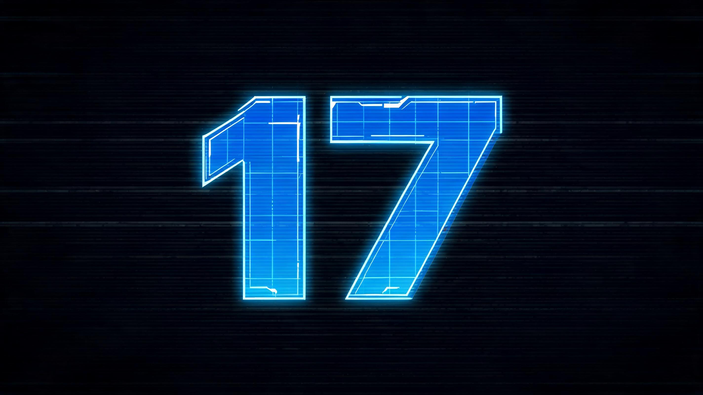 "17" — Anime | AI Text Effect Generator