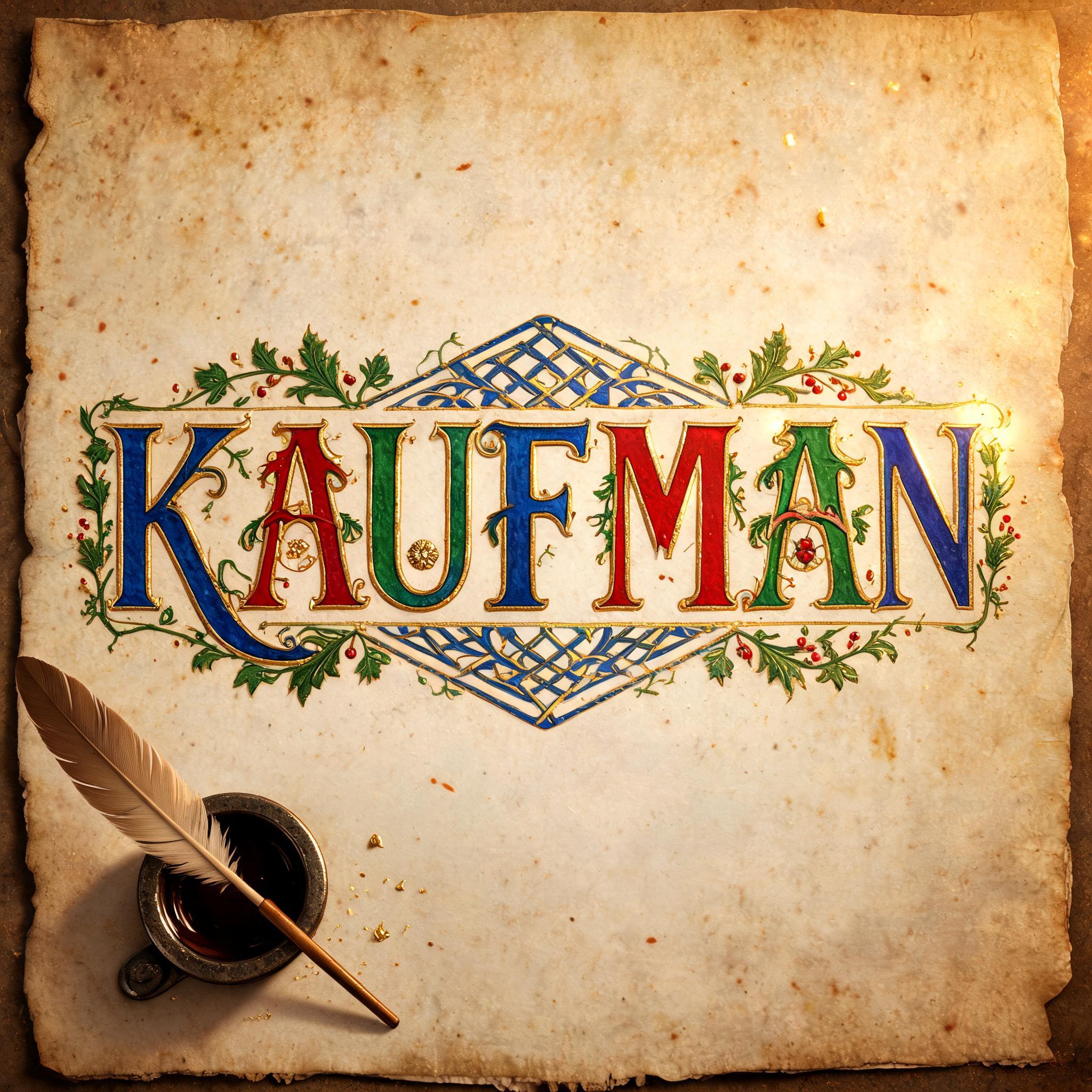 "Kaufman" — Medieval | AI Text Effect Generator