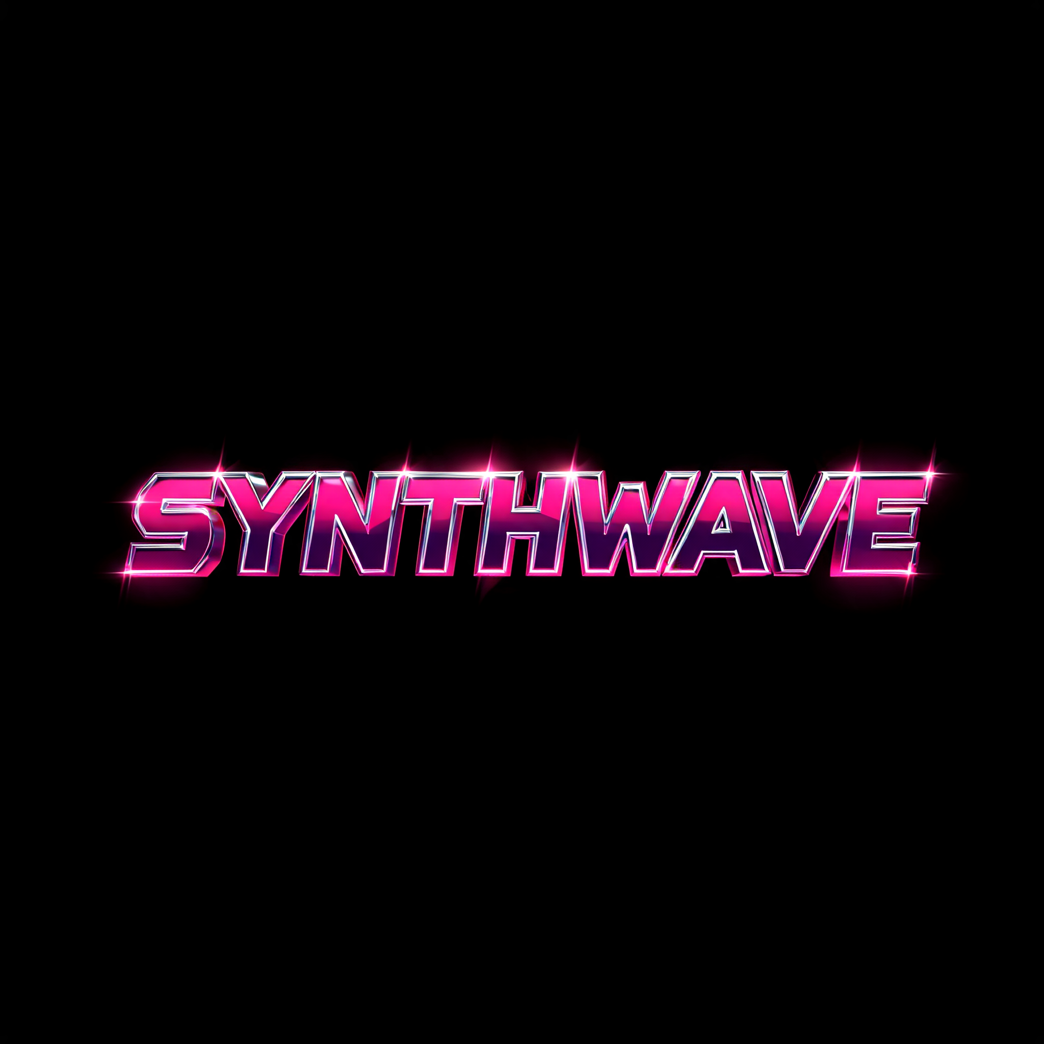 "SYNTHWAVE" — Cyberpunk Synthwave text effect