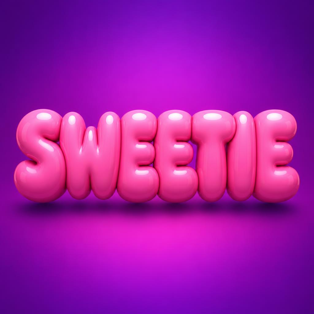 "SWEETIE" — 3d Bold Inflated | AI Text Effect Generator