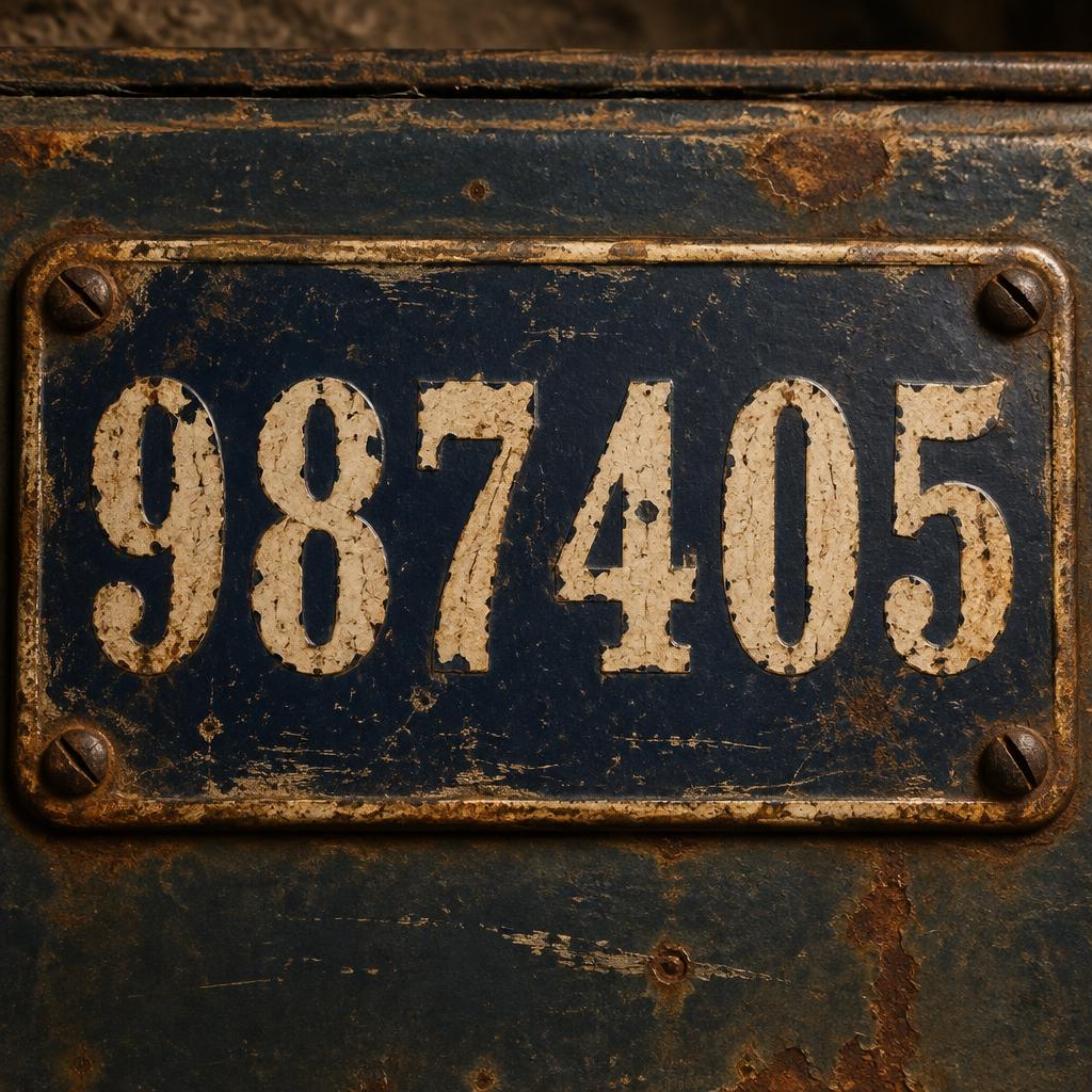 "987405" — Vintage | AI Text Effect Generator