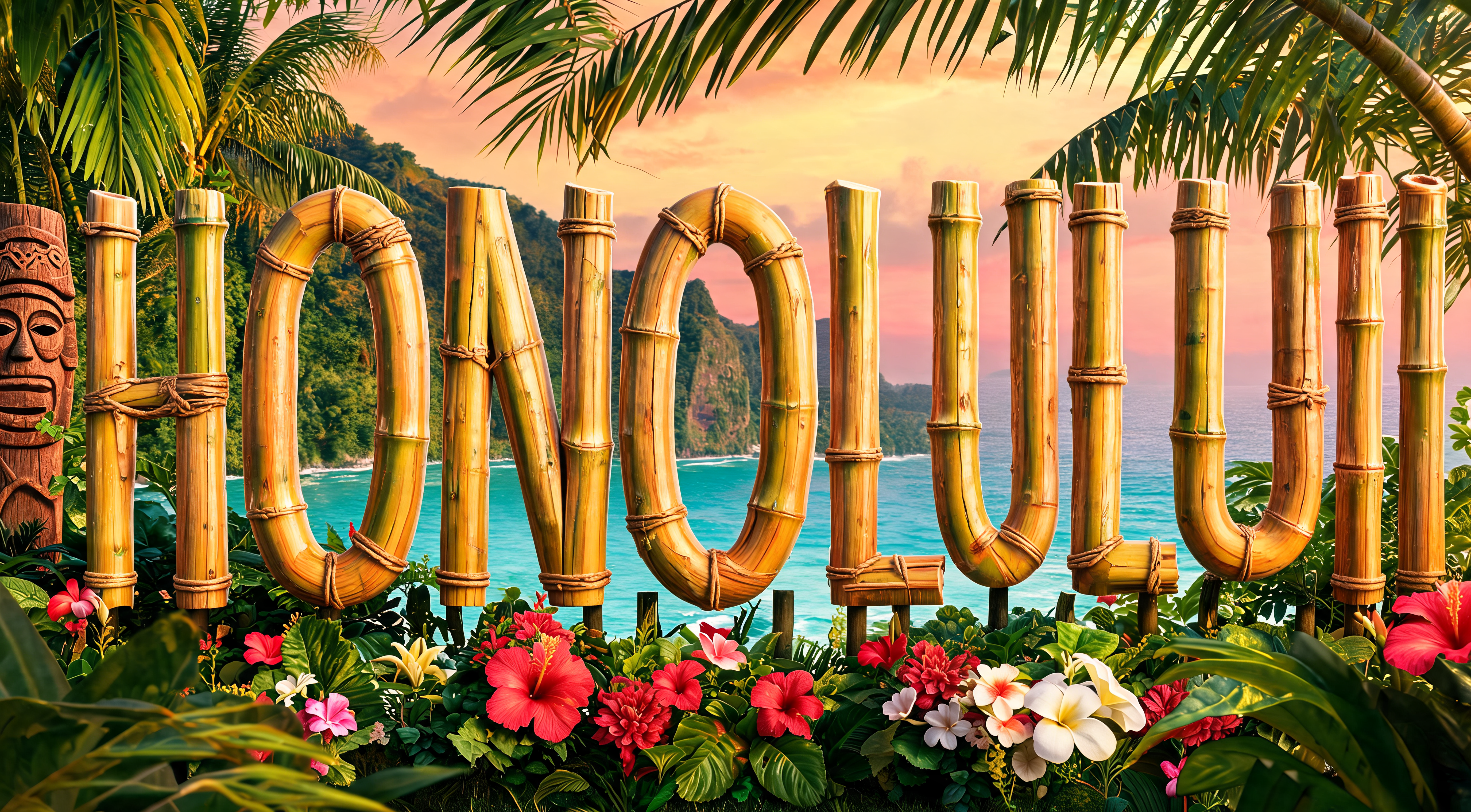 "" — Hawaiian | AI Text Effect Generator