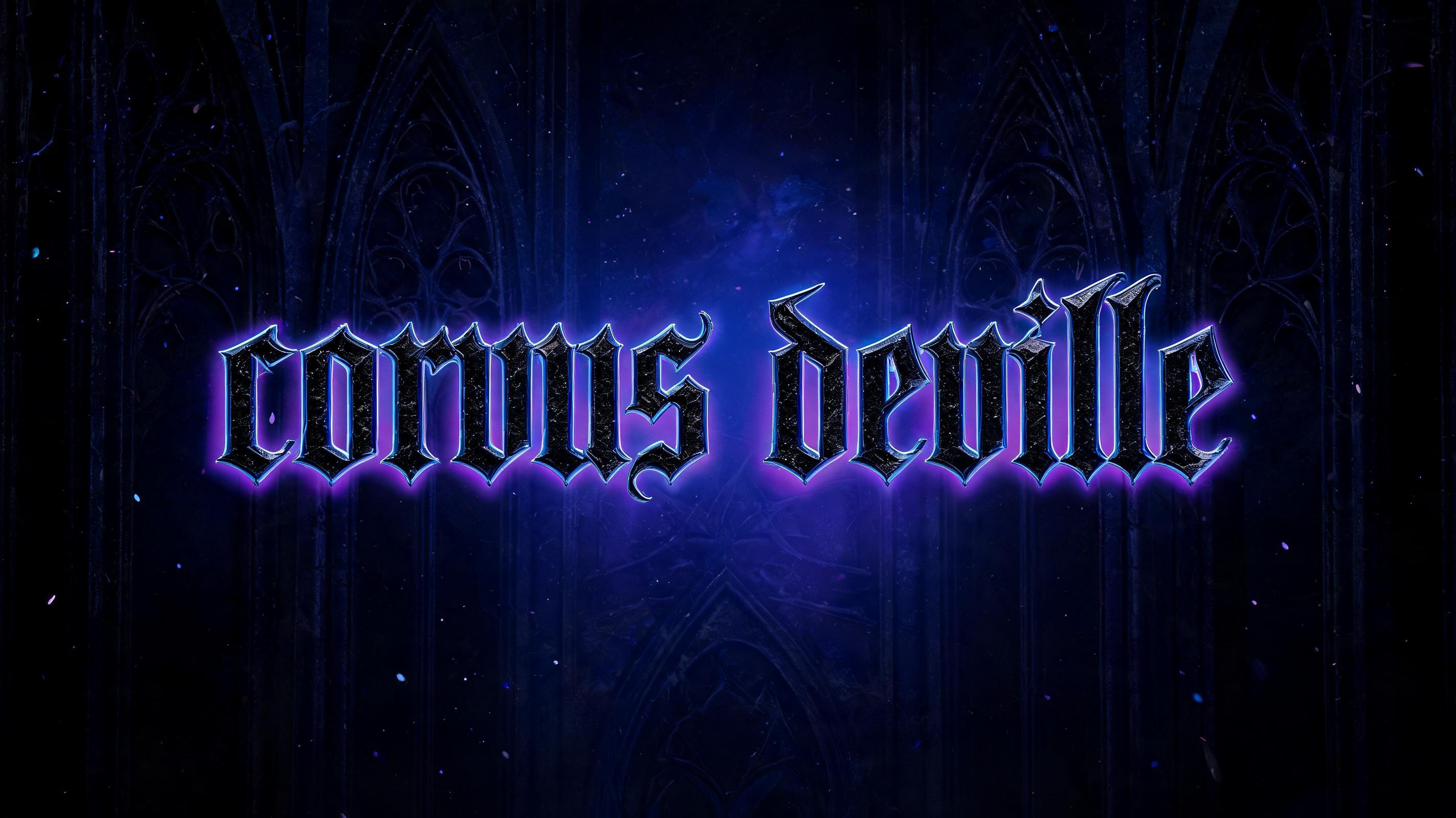 "corvus deville" — Gothic | AI Text Effect Generator