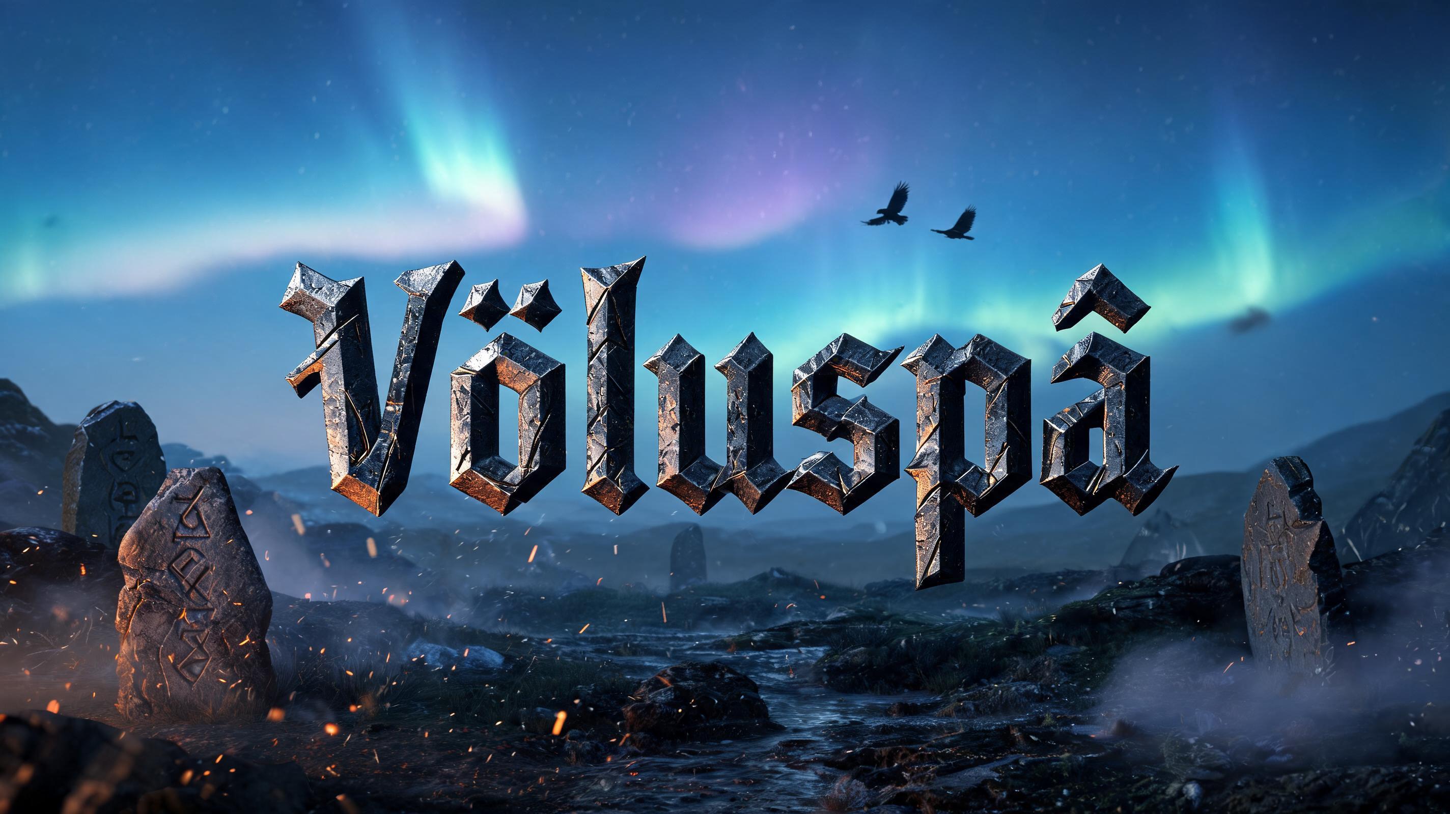 "Völuspá" — Viking | AI Text Effect Generator