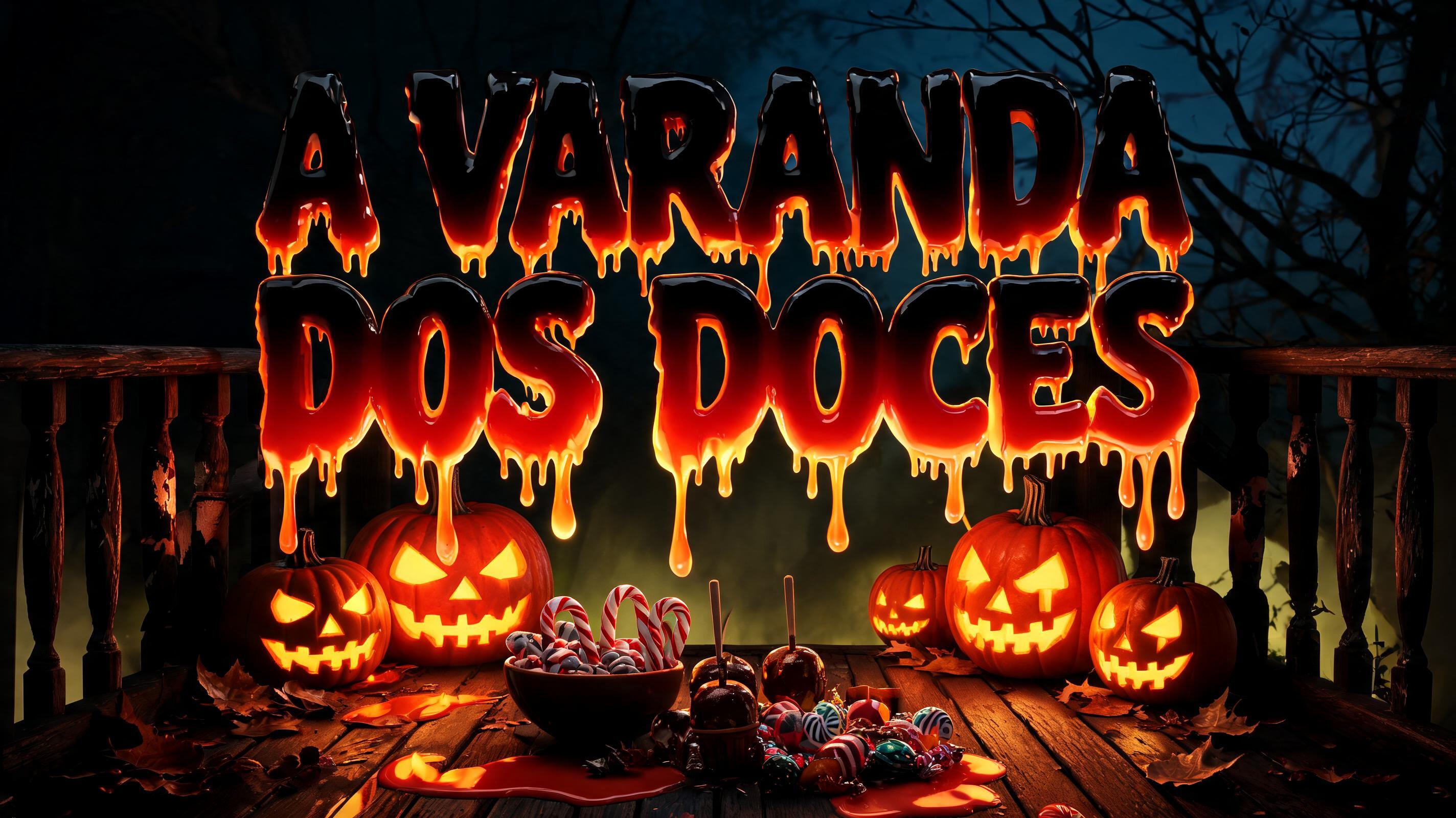 "A VARANDA DOS DOCES" — Horror text effect
