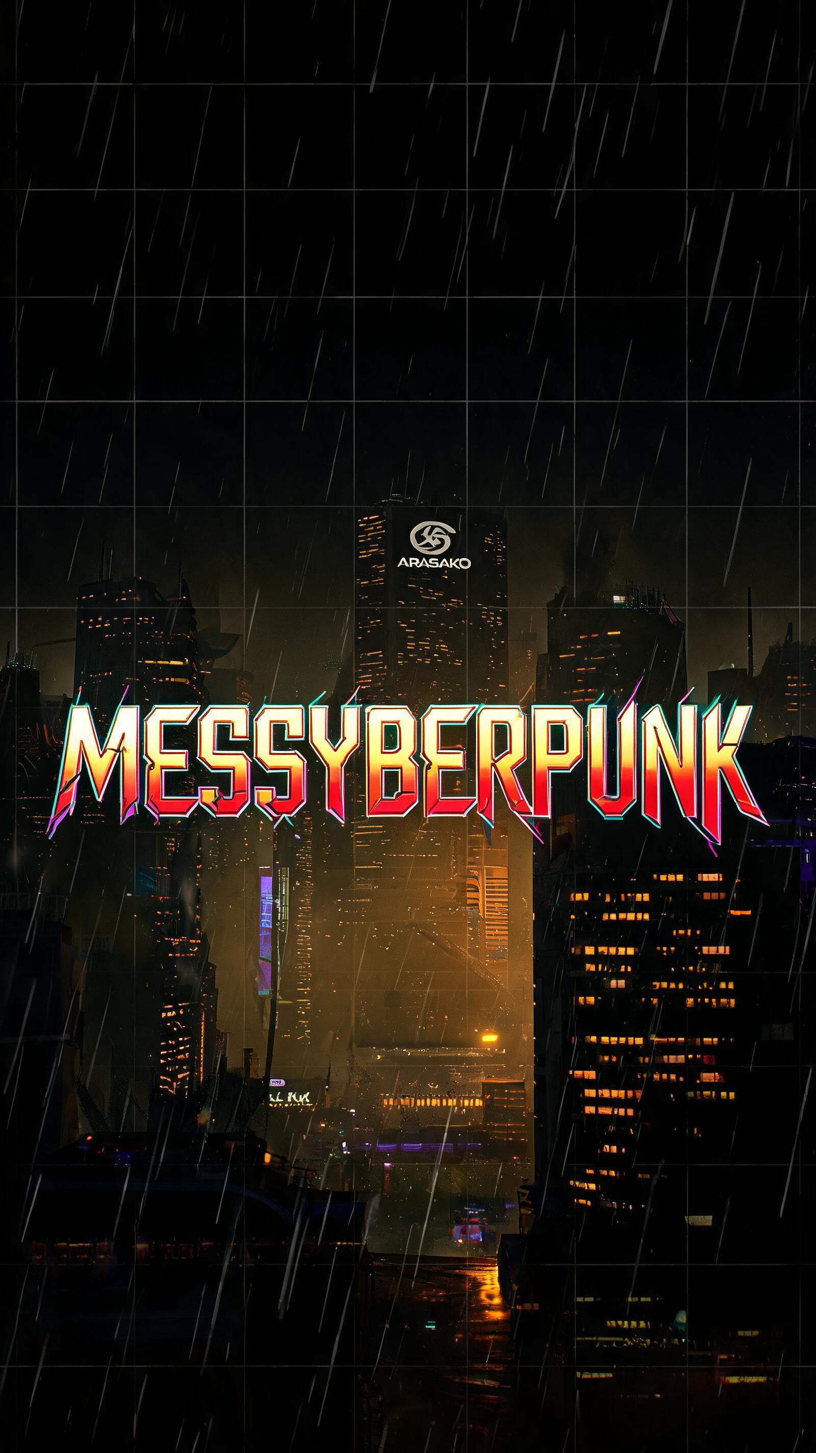 "Messyberpunk" — Cyberpunk 2077 | AI Text Effect Generator
