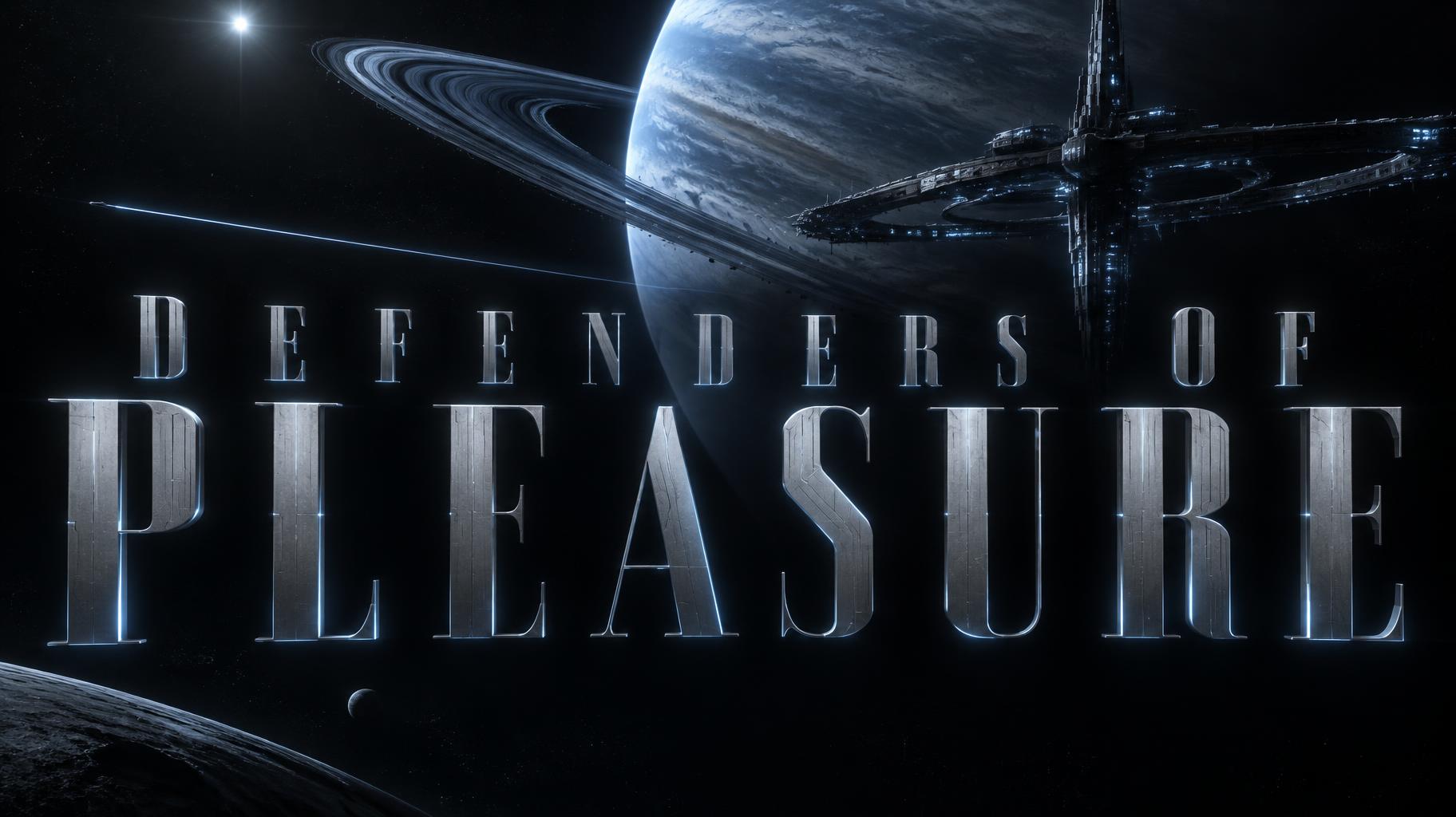 "Defenders of Pleasure" — Cinematic Scifi | AI Text Effect Generator