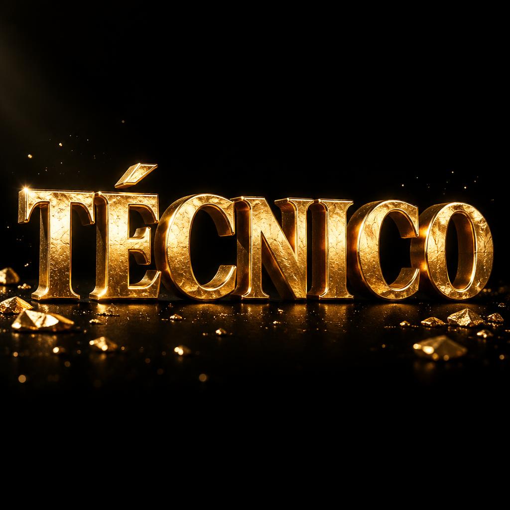 "TÉCNICO" — Luxury Gold | AI Text Effect Generator