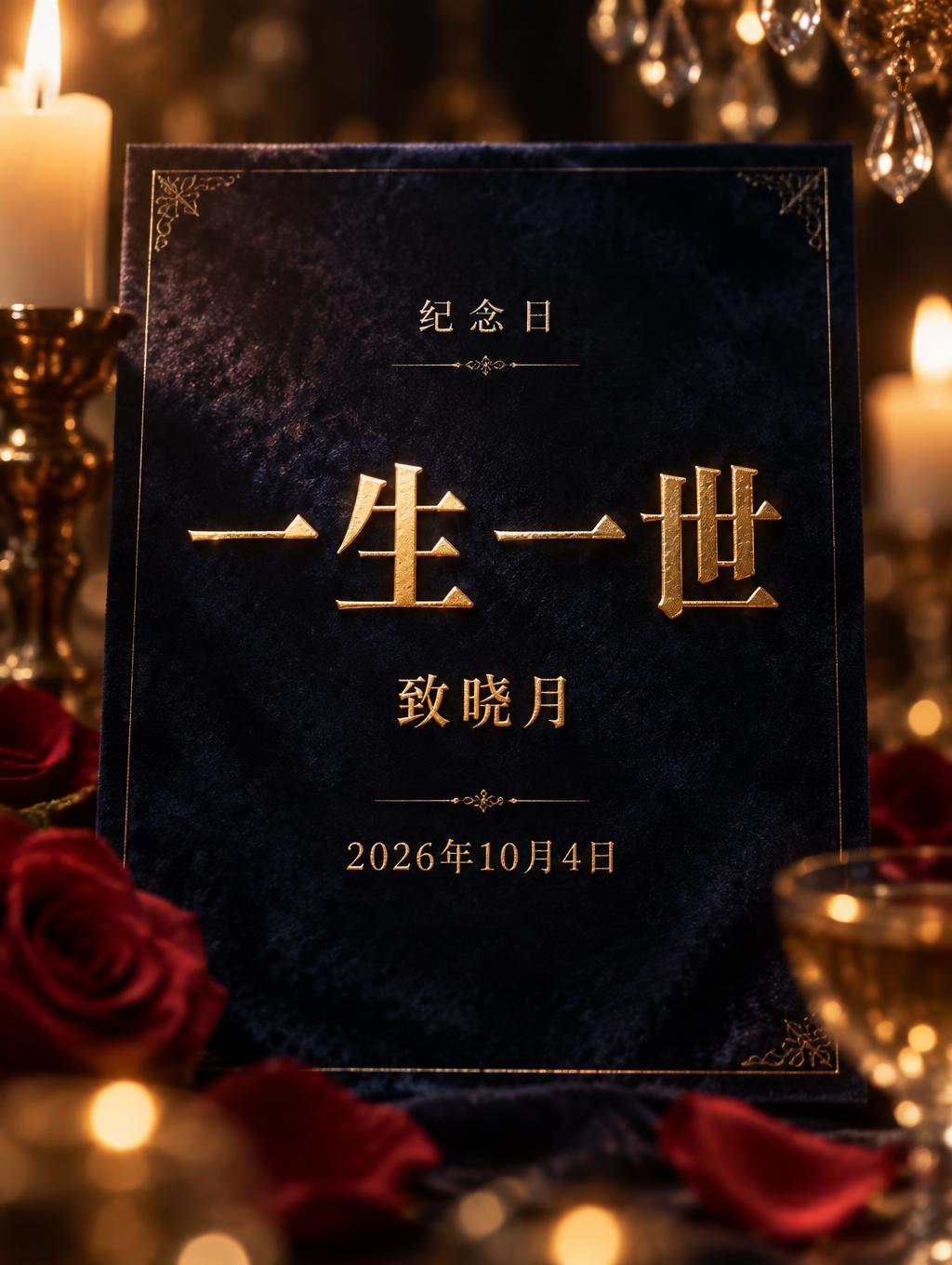 一生一世
纪念日
致晓月
2026年10月4日