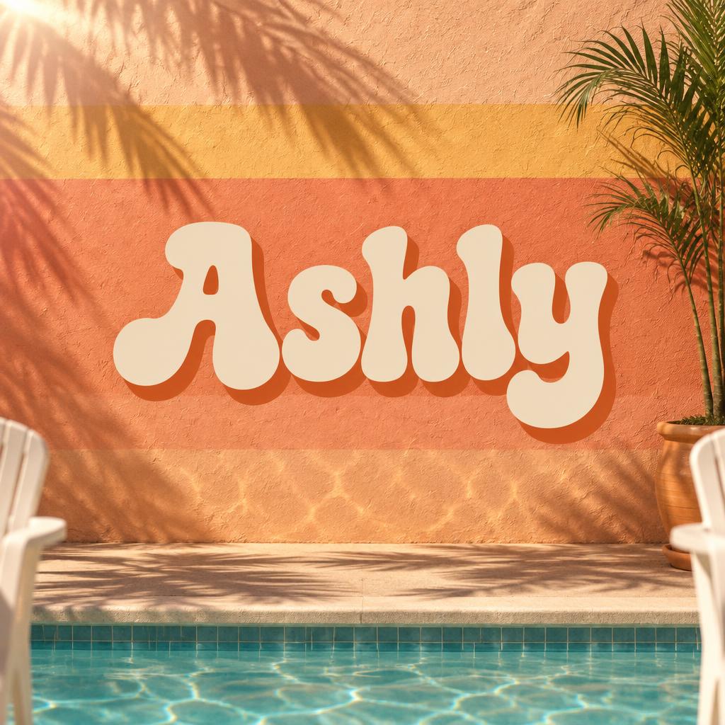 "Ashly" —  | AI Text Effect Generator