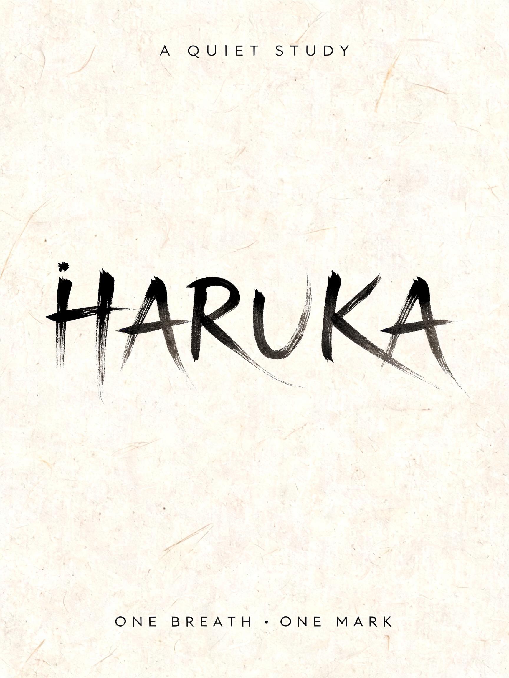 "HARUKA
A QUIET STUDY
ONE BREATH · ONE MARK" — Brush Japanese Ink | AI Text Effect Generator