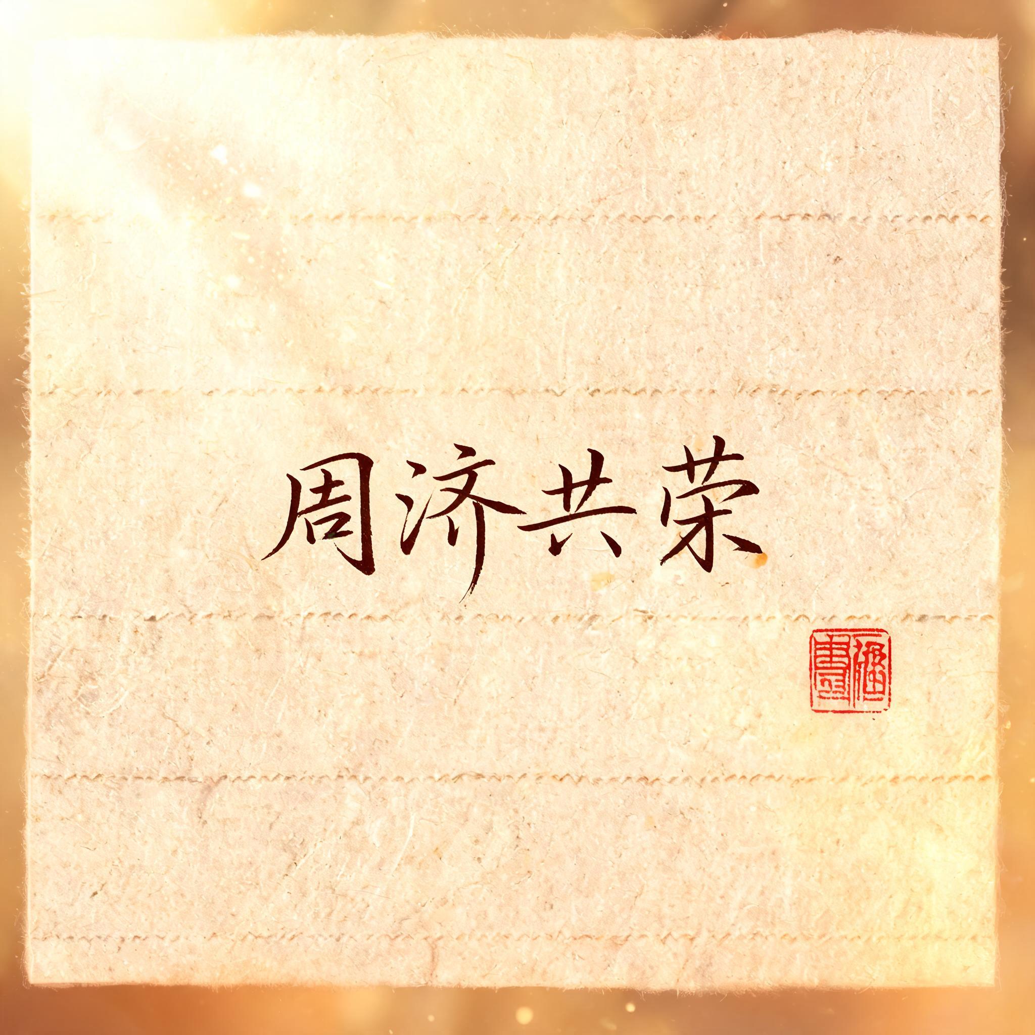 "周济共荣" — Handwritten Script | AI Text Effect Generator