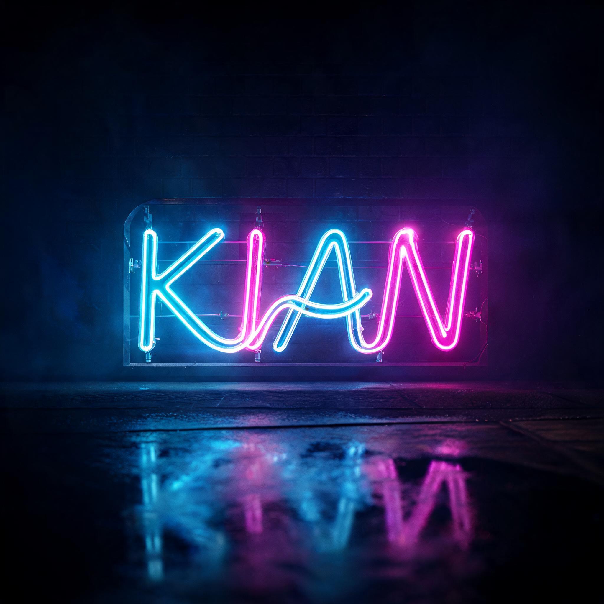 "KIAN" — Neon Glow | AI Text Effect Generator