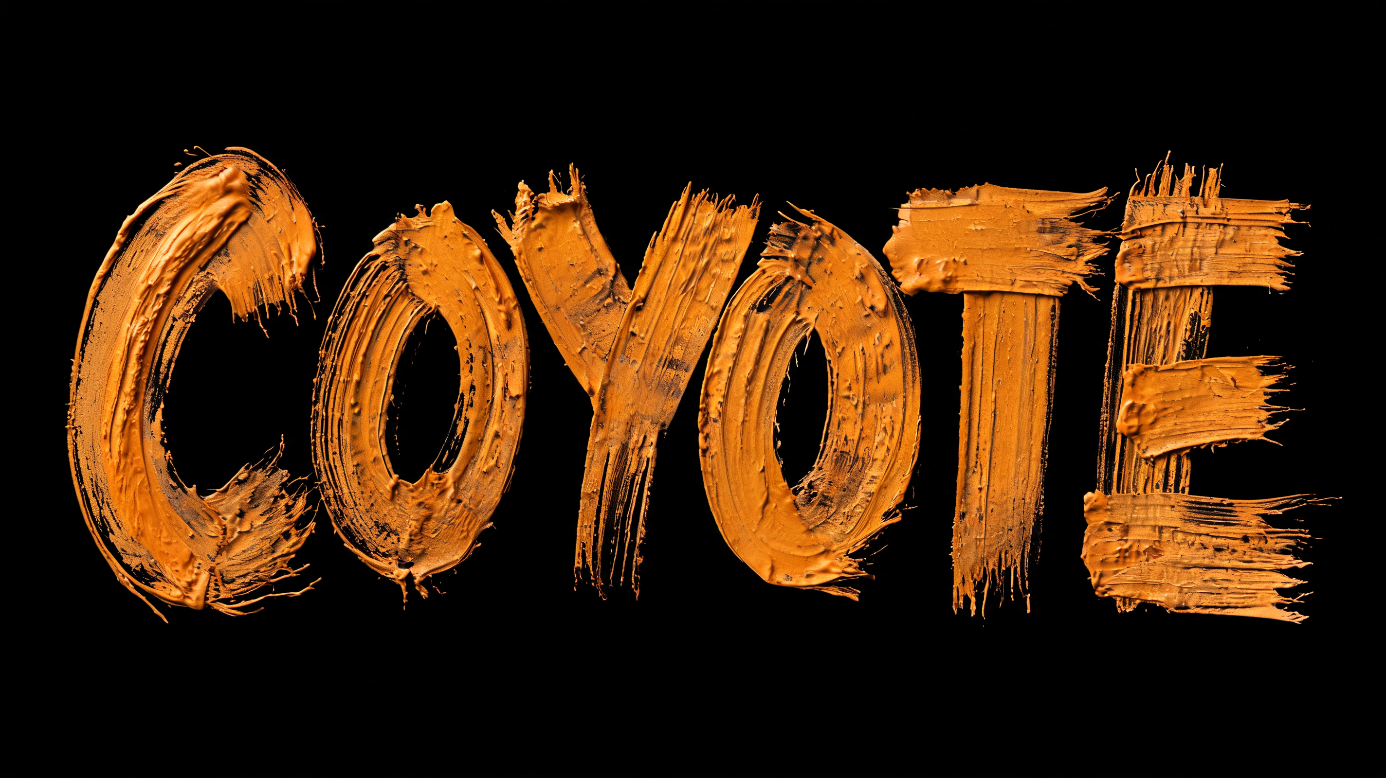 "Coyote" — Brush Dry | AI Text Effect Generator