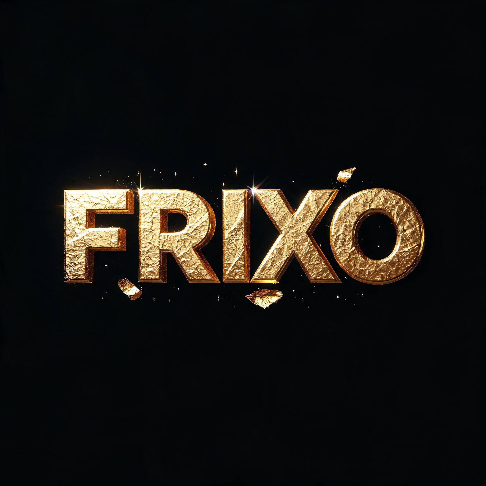 "FRIXO" — Luxury Gold | AI Text Effect Generator