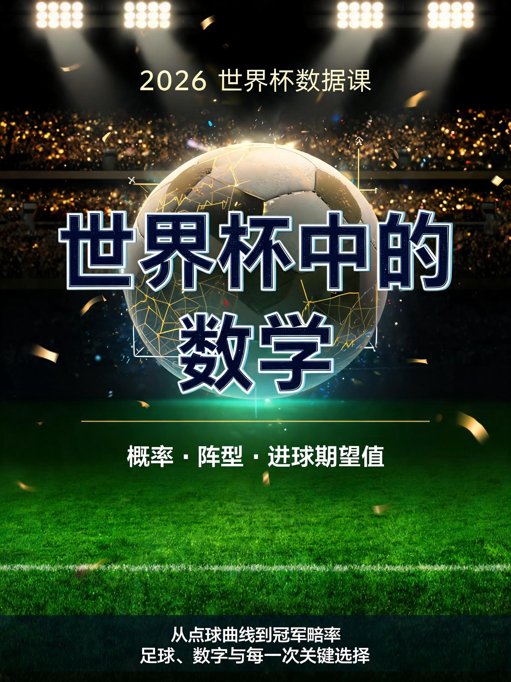 "世界杯中的数学" — Sports Football | AI Text Effect Generator