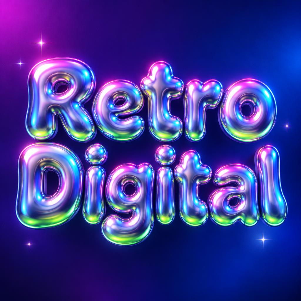 "Retro Digital" — Y2k | AI Text Effect Generator