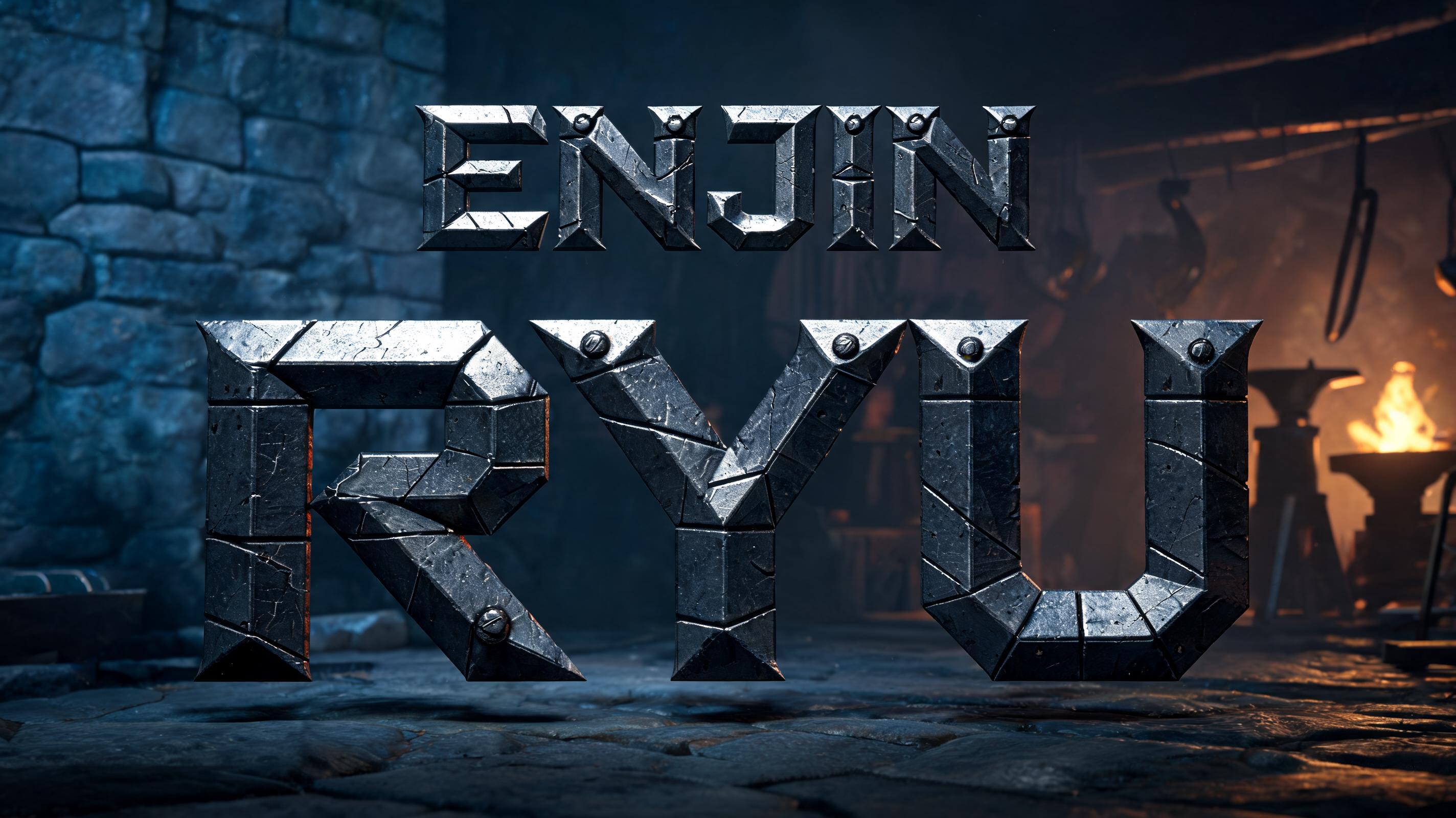 "Enjin Ryu" — Viking | AI Text Effect Generator