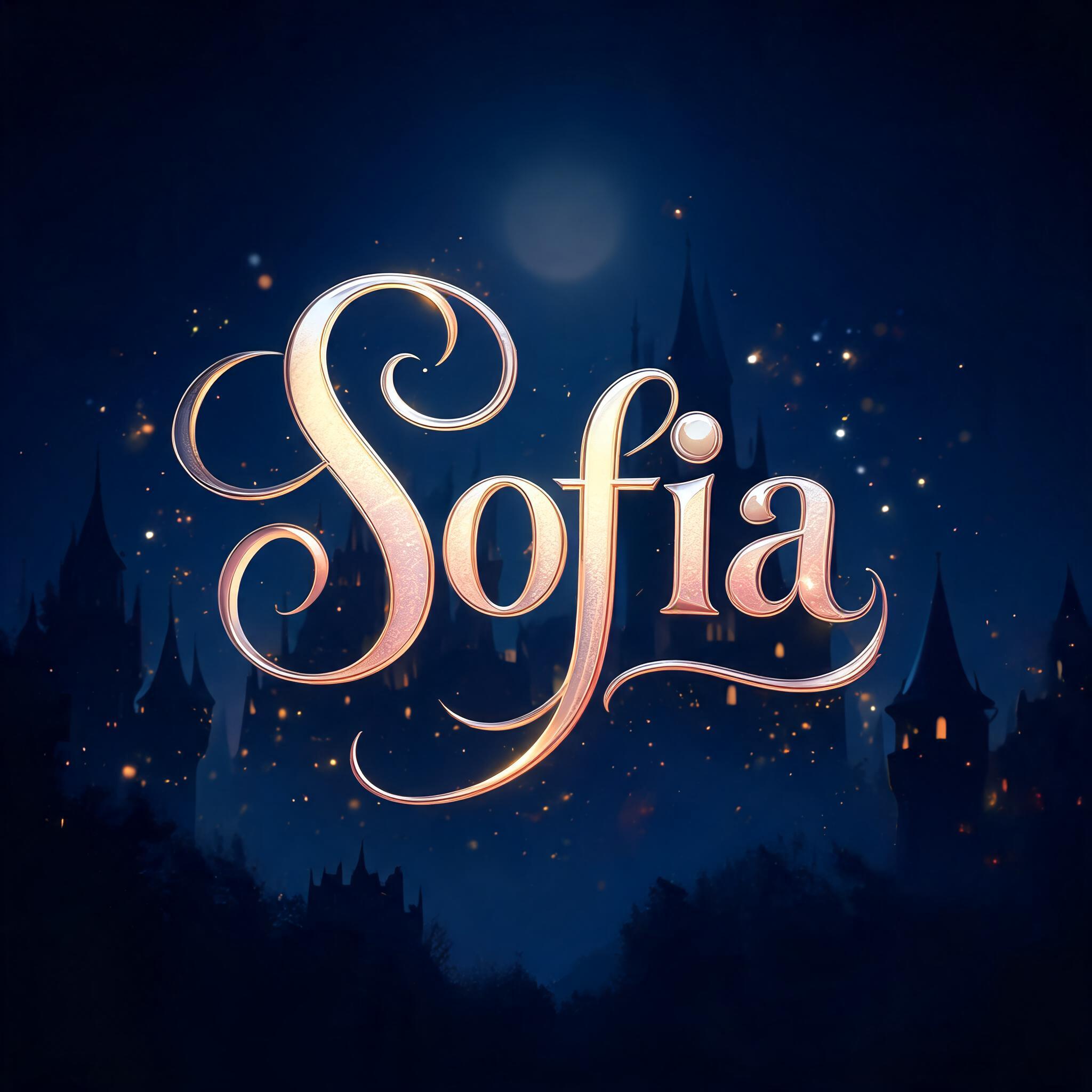 "Sofia" — Fairy Tale | AI Text Effect Generator