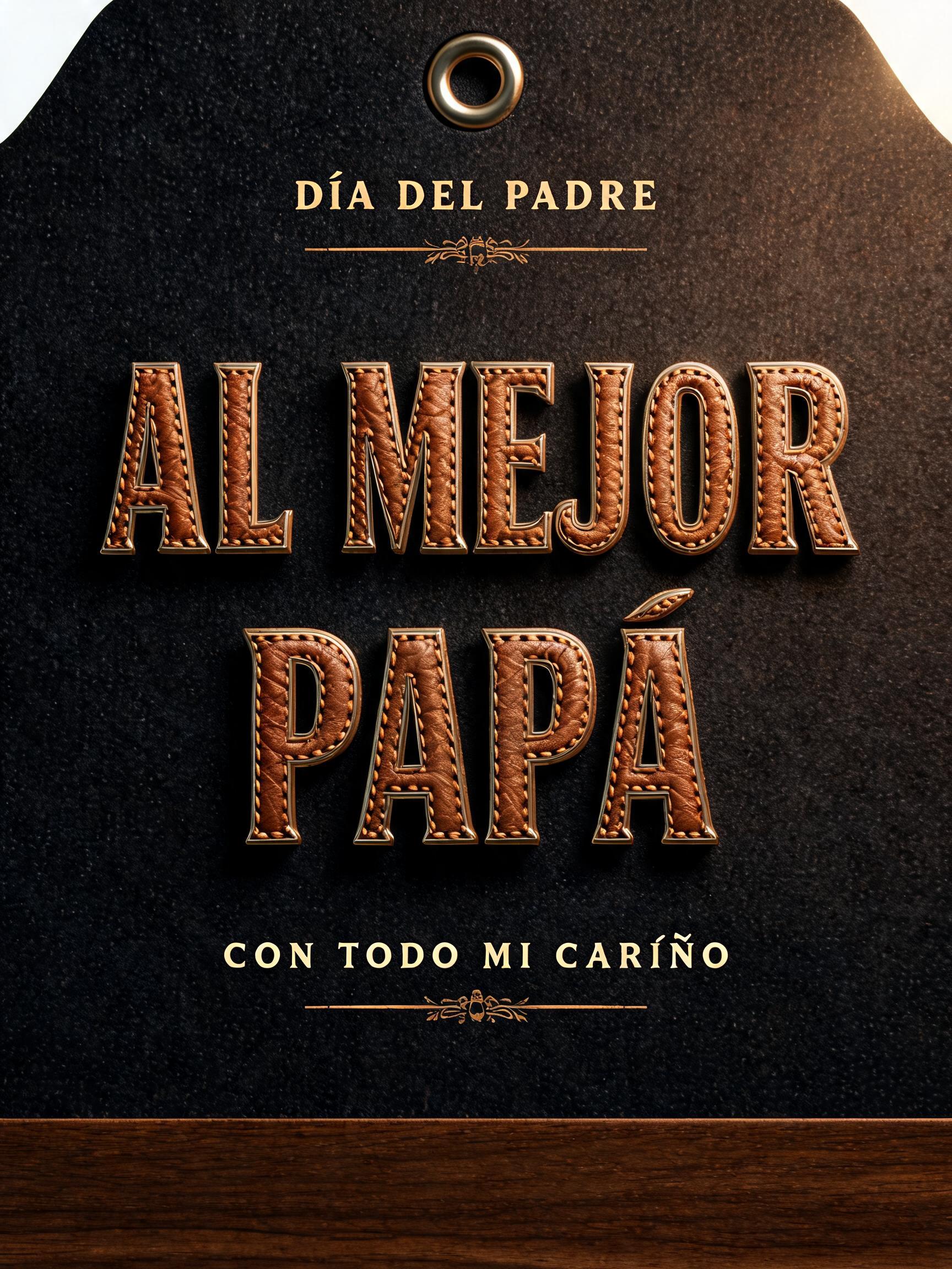 "DÍA DEL PADRE
AL MEJOR
PAPÁ
CON TODO MI CARIÑO" — Romantic Him | AI Text Effect Generator
