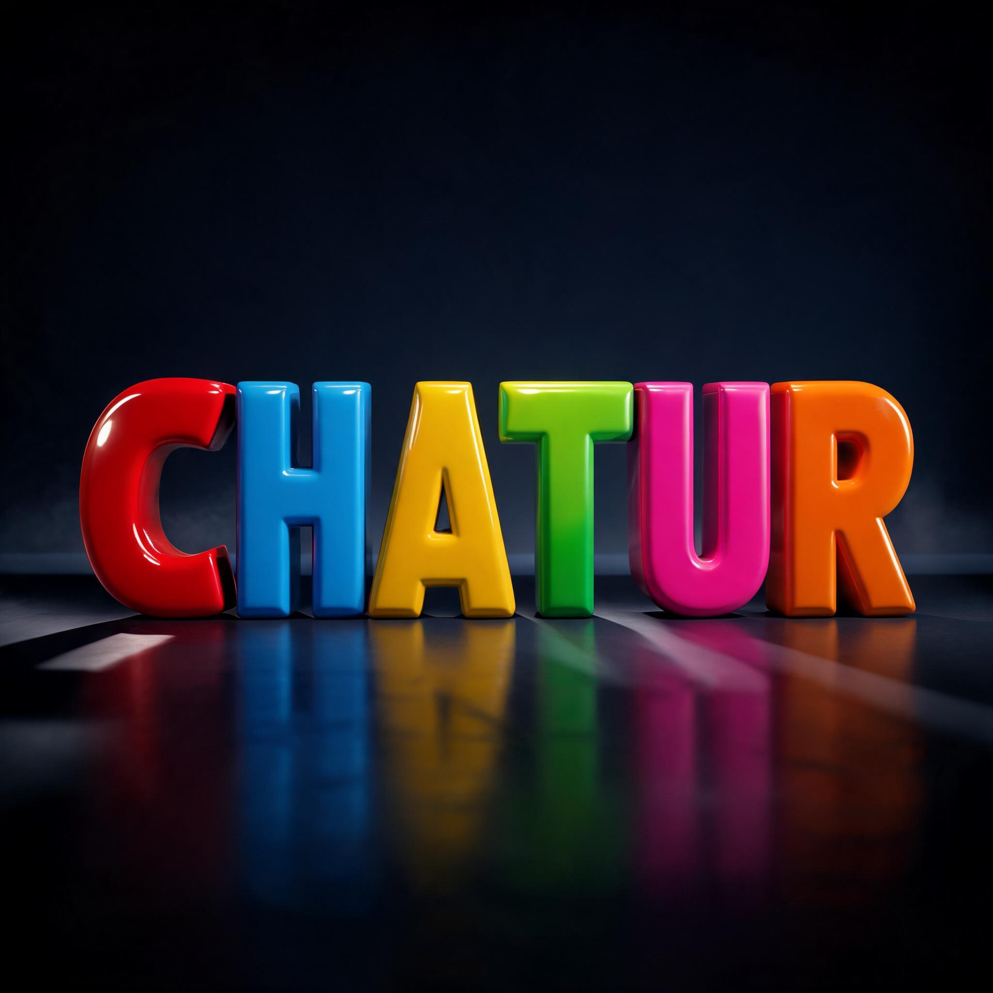 "CHATUR" — 3d Bold | AI Text Effect Generator
