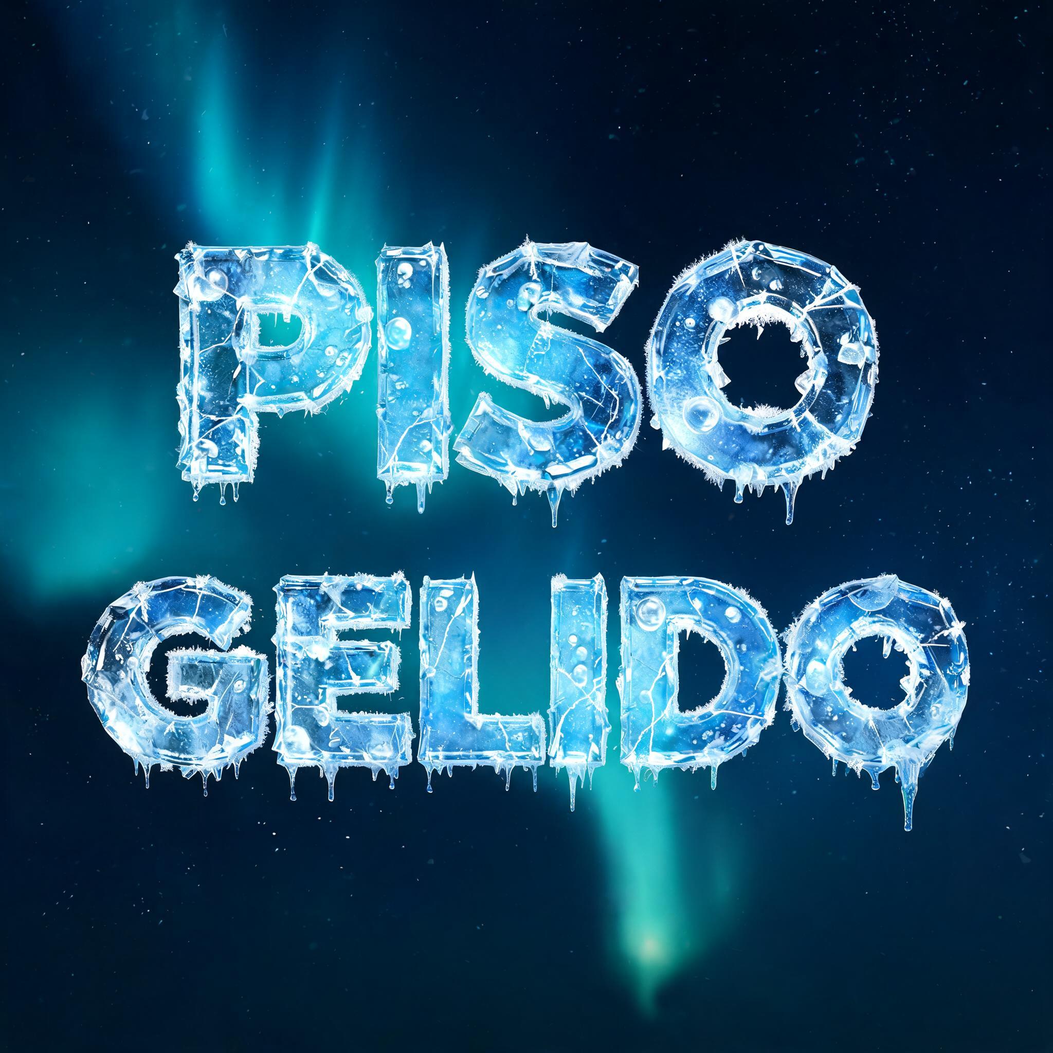 "PISO GELIDO" — Glass Frozen | AI Text Effect Generator