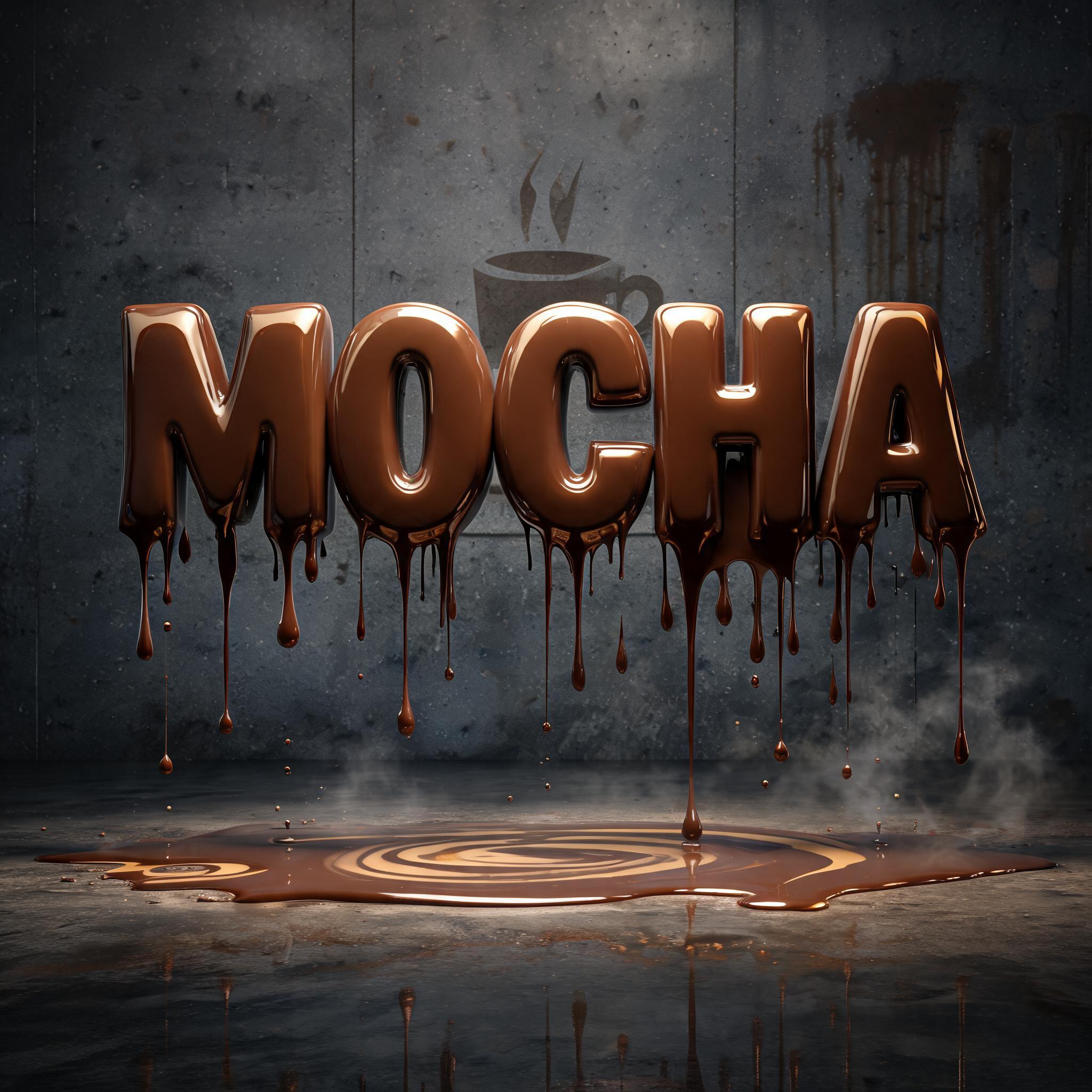 "MOCHA" — Drip Font | AI Text Effect Generator