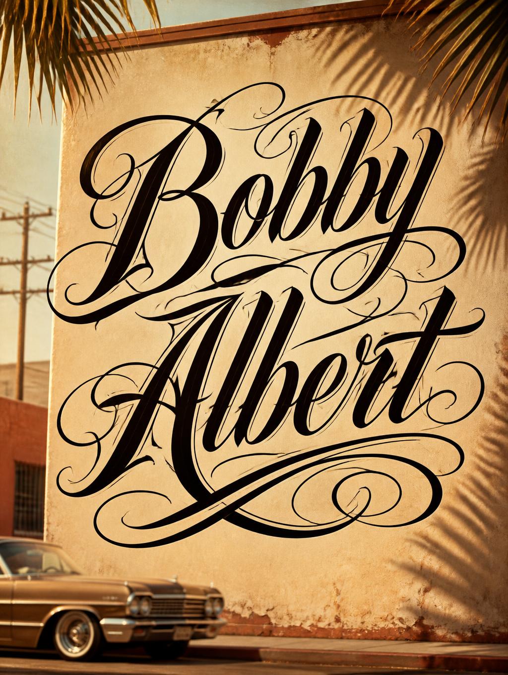 "Bobby Albert" —  | AI Text Effect Generator
