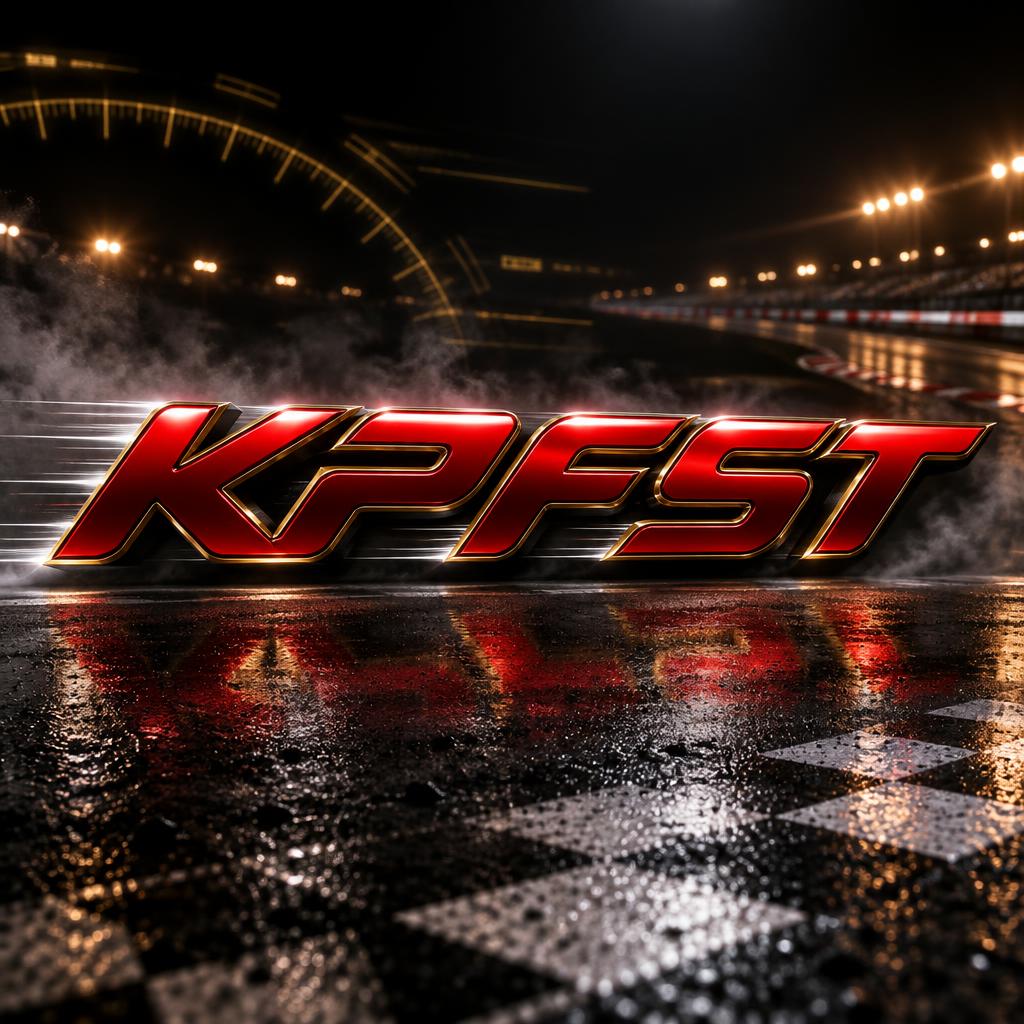 "KPFST" — Racing | AI Text Effect Generator