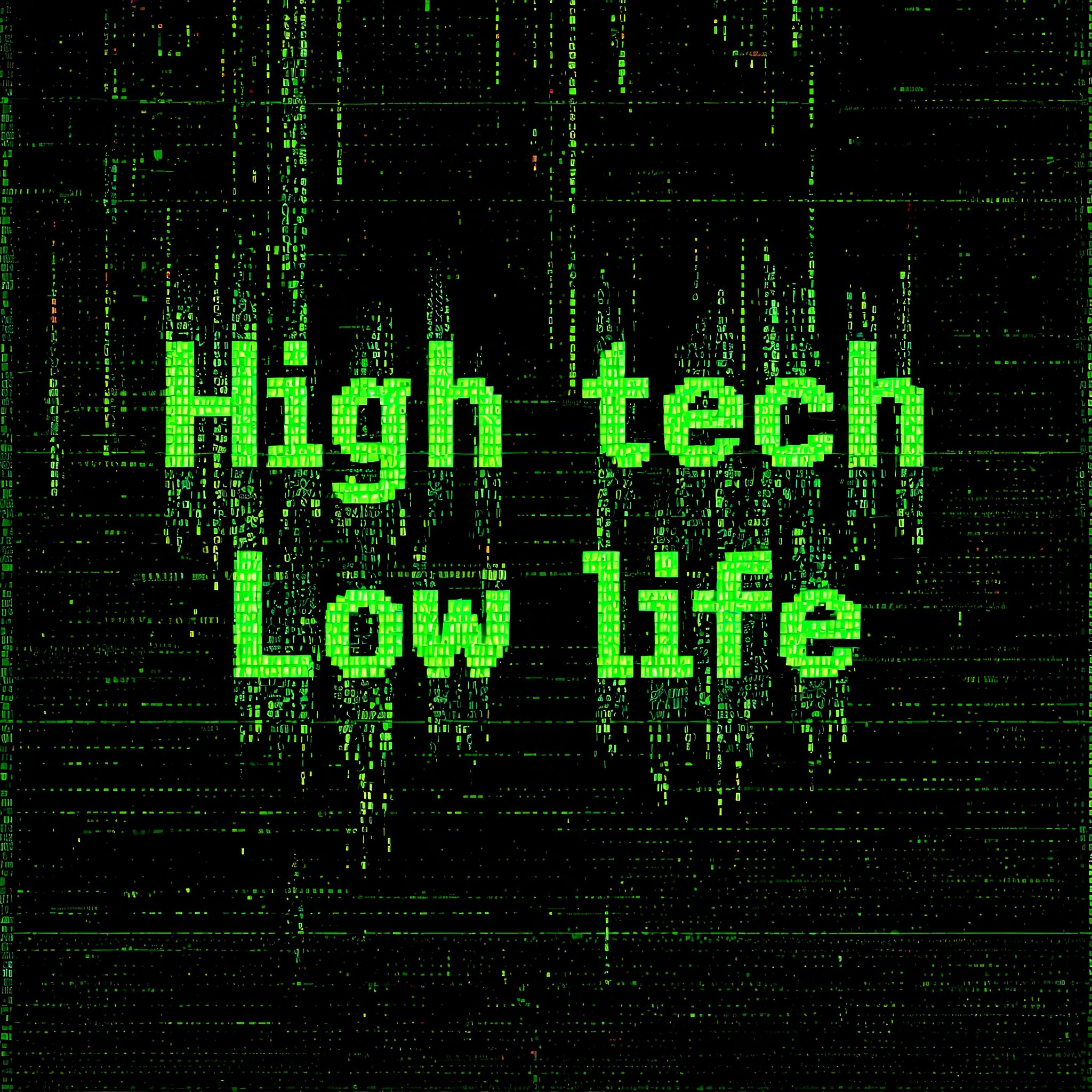 "High tech
Low life" — Cyberpunk Data Stream | AI Text Effect Generator