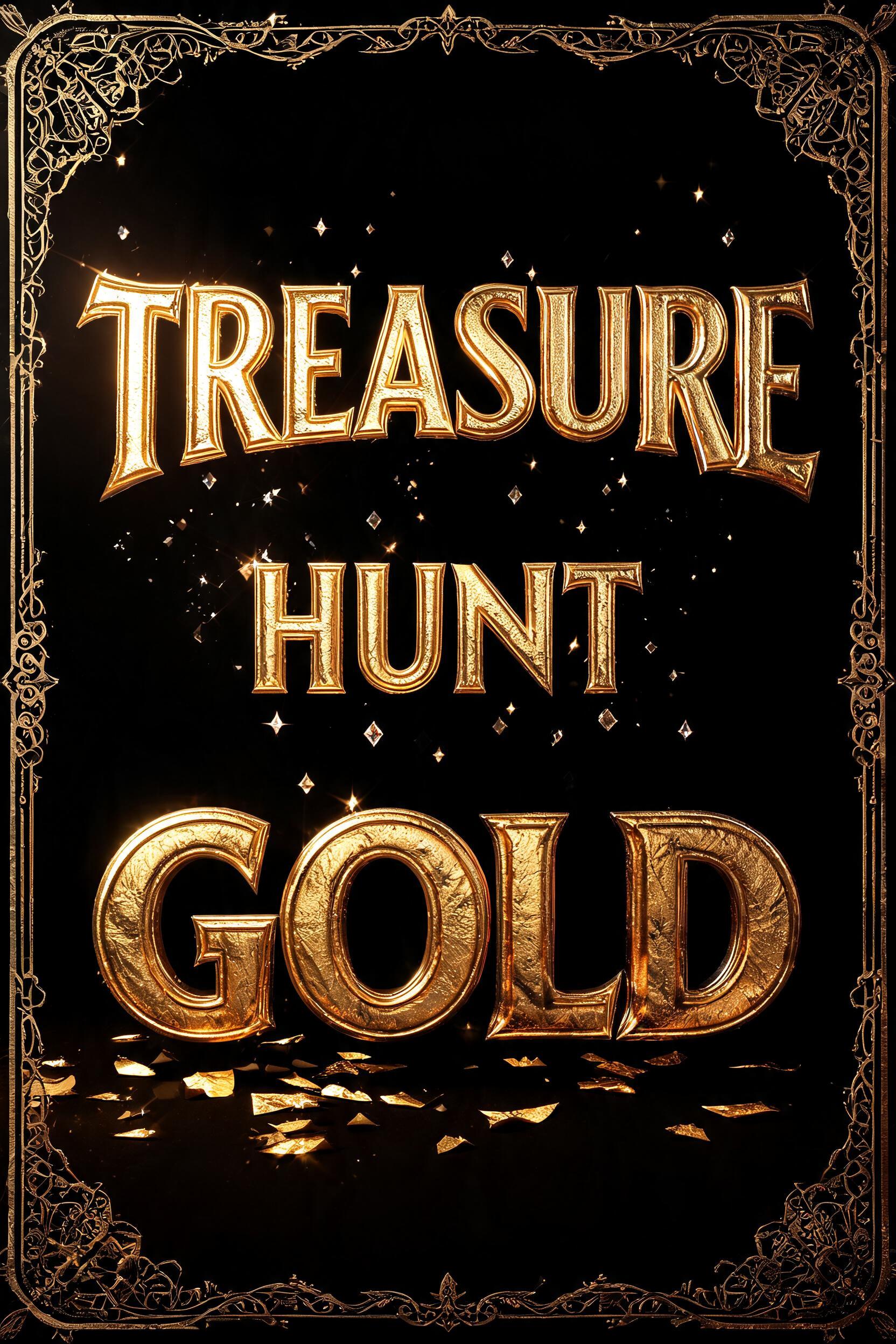"treasure hunt gold" — Luxury Gold text effect