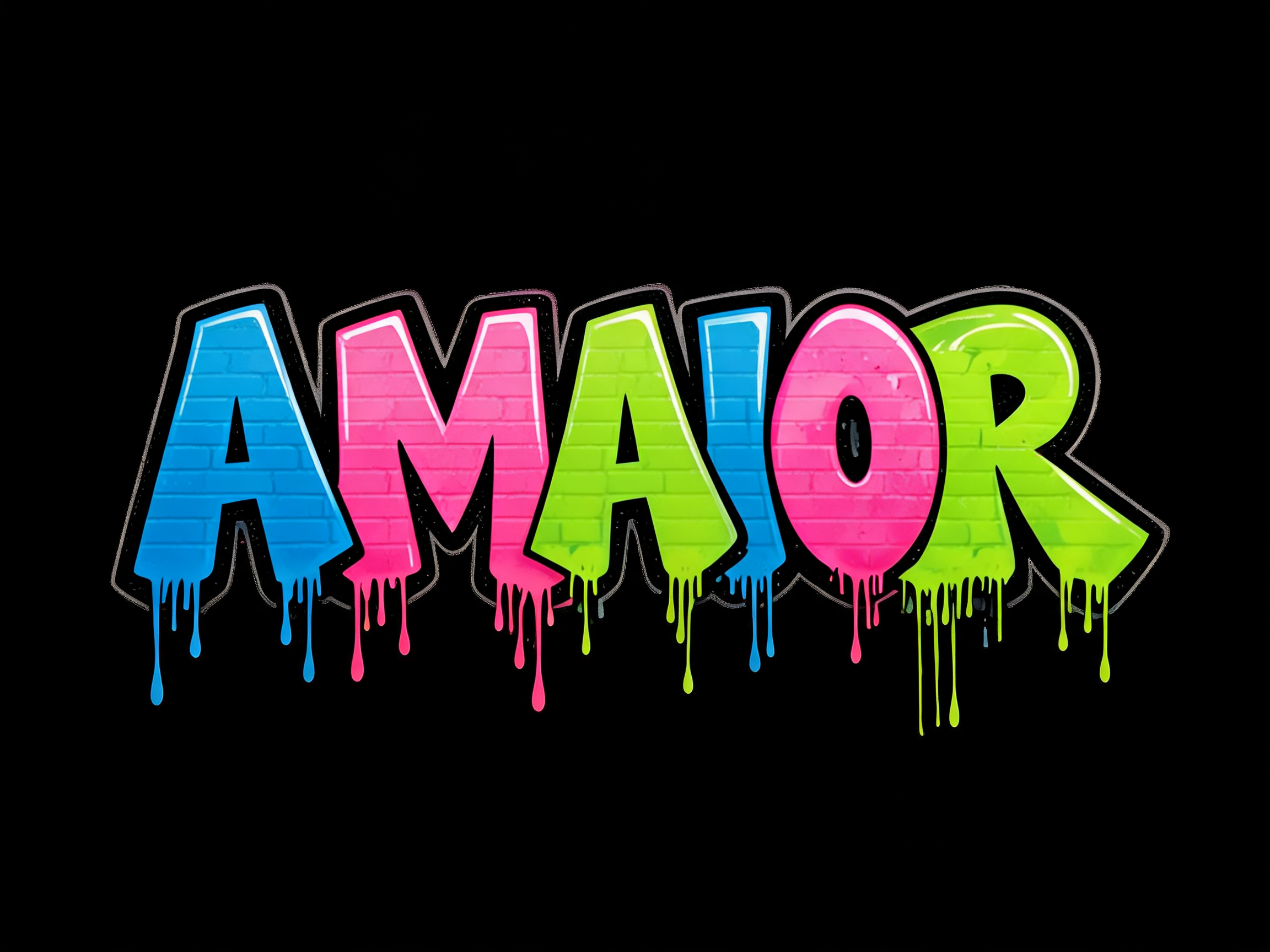 "A MAIOR" — Graffiti | AI Text Effect Generator