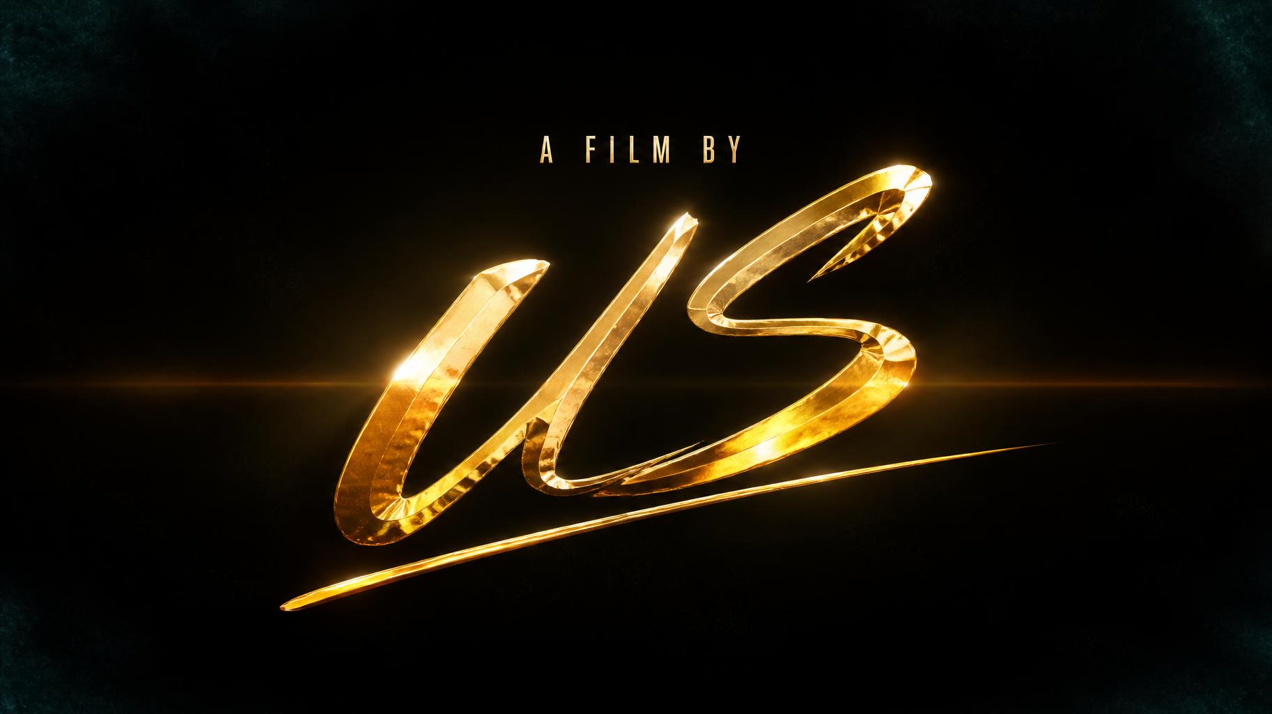 "US
A FILM BY" — Cinematic | AI Text Effect Generator