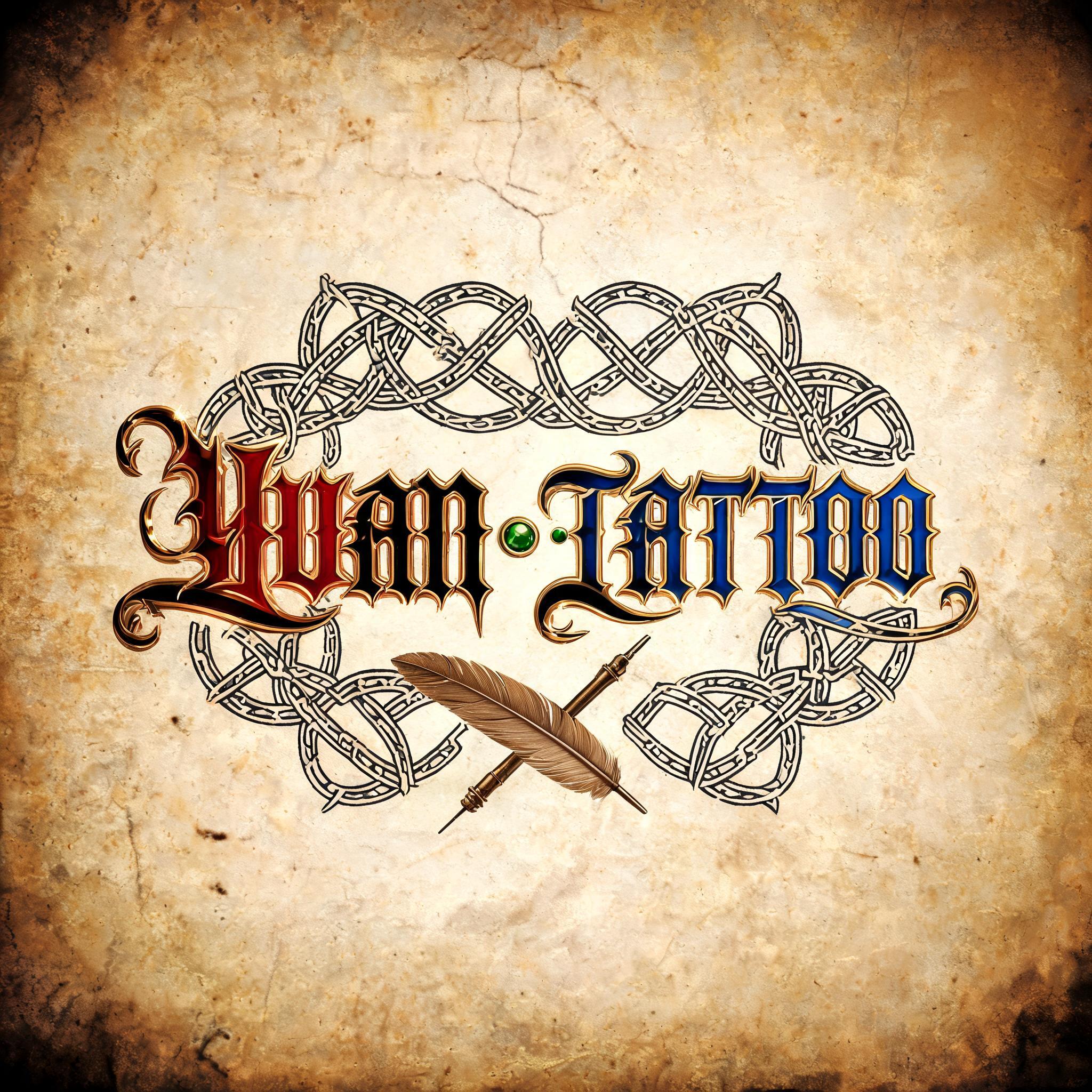 "YUAN•TATTOO" — Medieval | AI Text Effect Generator
