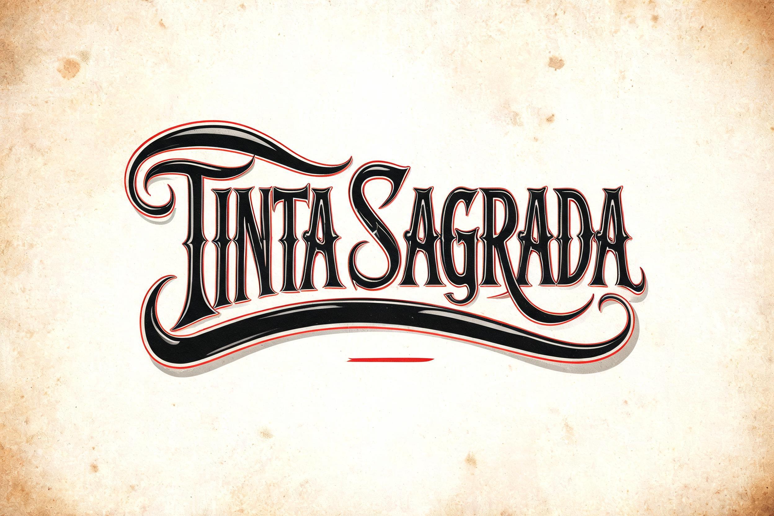 "Tinta Sagrada" — Chicano | AI Text Effect Generator