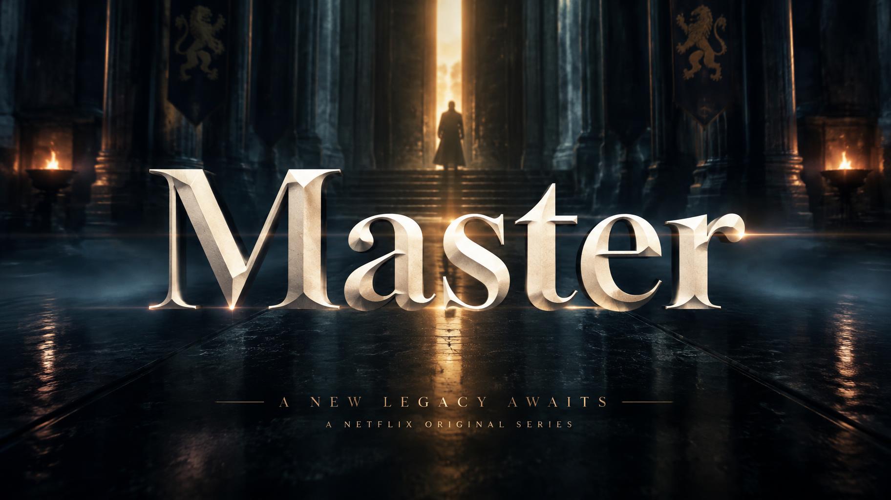 "Master" — Cinematic Netflix | AI Text Effect Generator