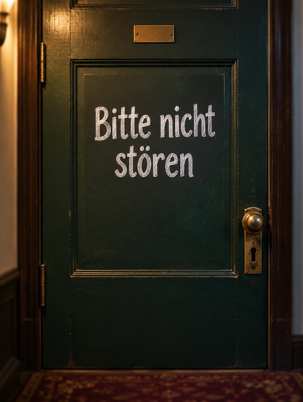"Bitte nicht stören" —  | AI Text Effect Generator