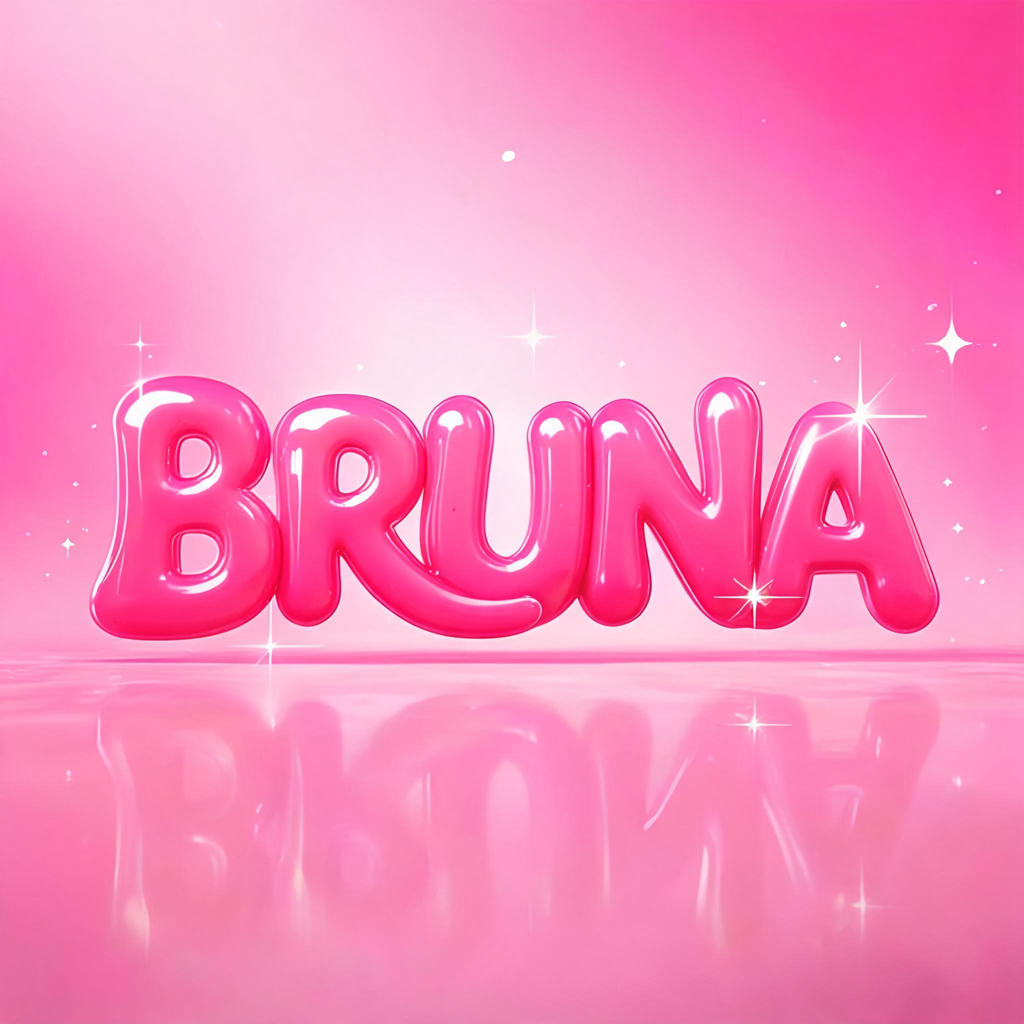 "Bruna" — Barbie | AI Text Effect Generator