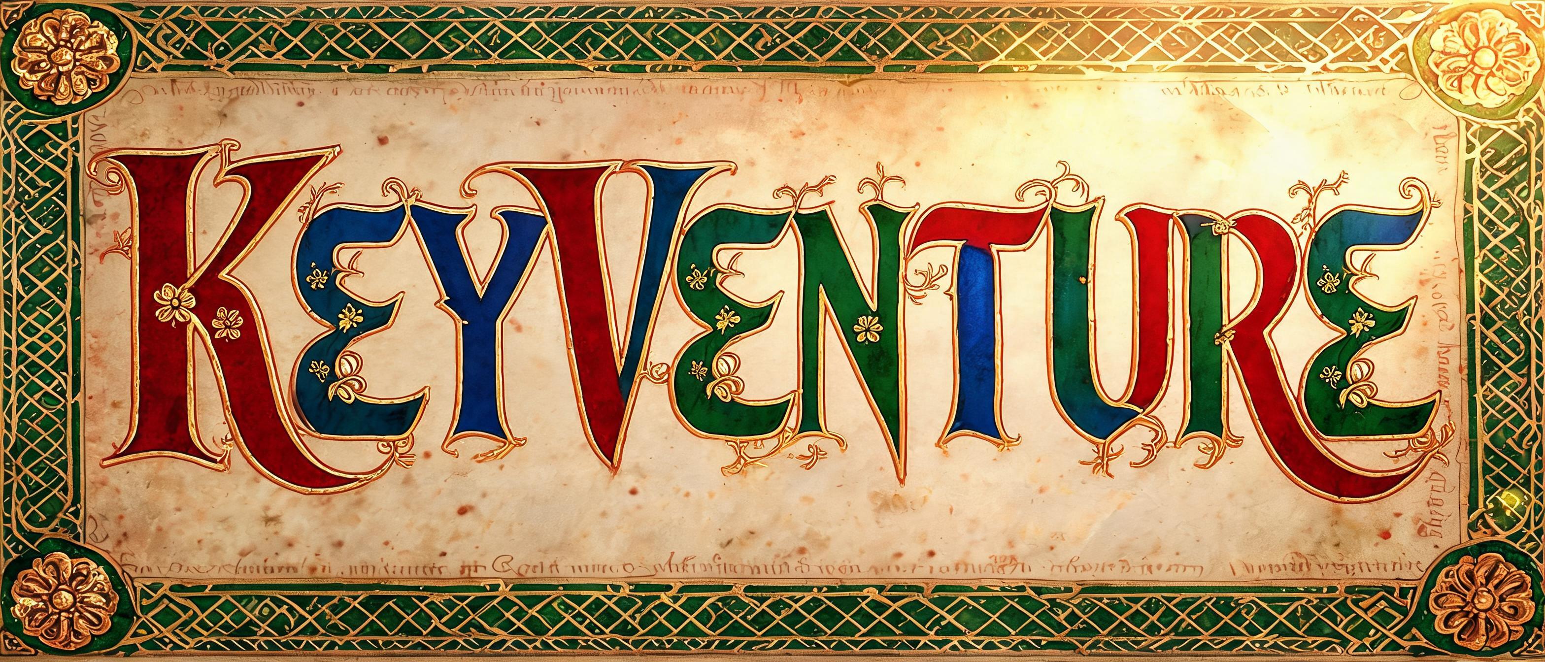 "KEYVENTURE" — Medieval | AI Text Effect Generator
